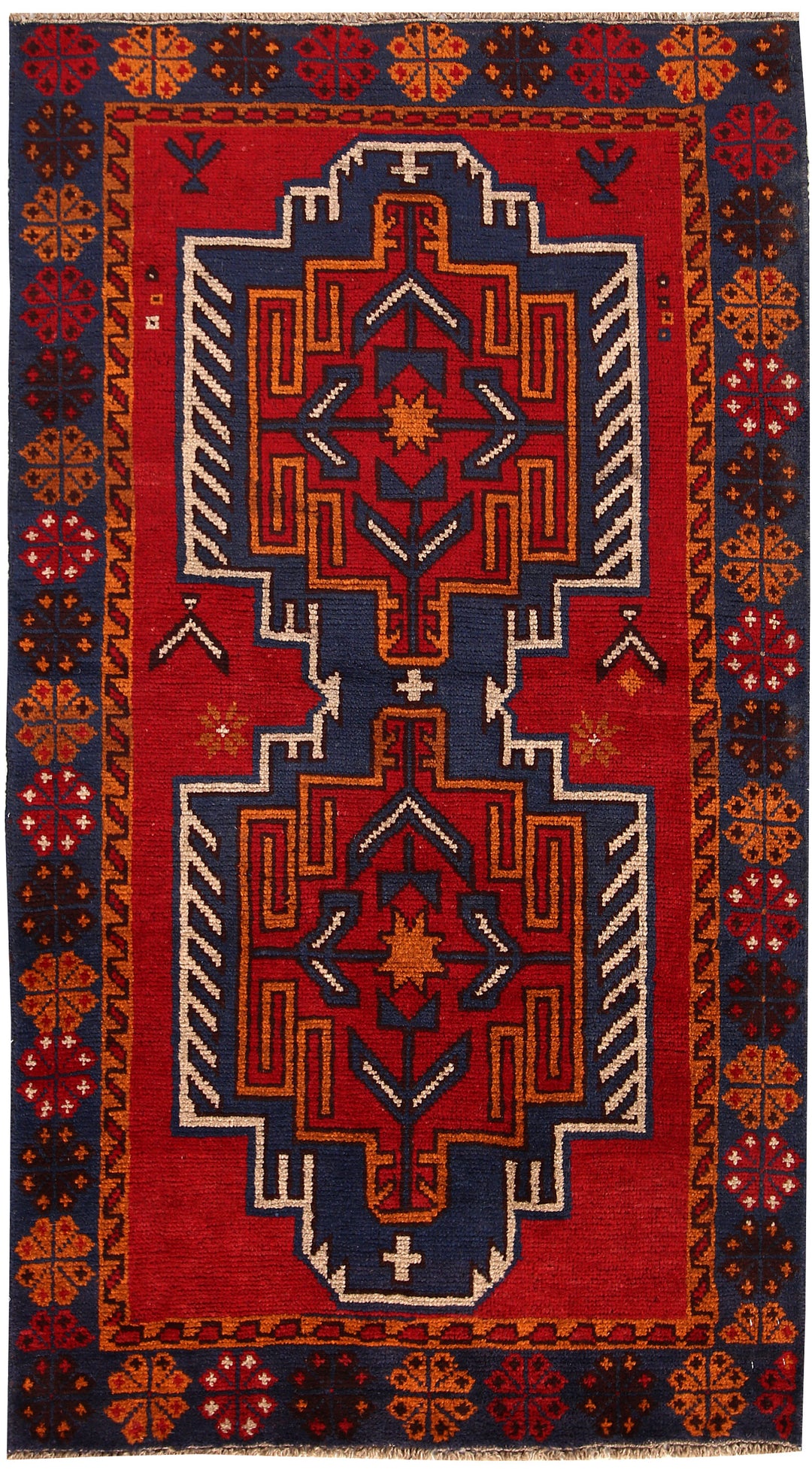 Multi Colored Baluchi 3' 6 x 6' 3 - No. 62444 - ALRUG Rug Store