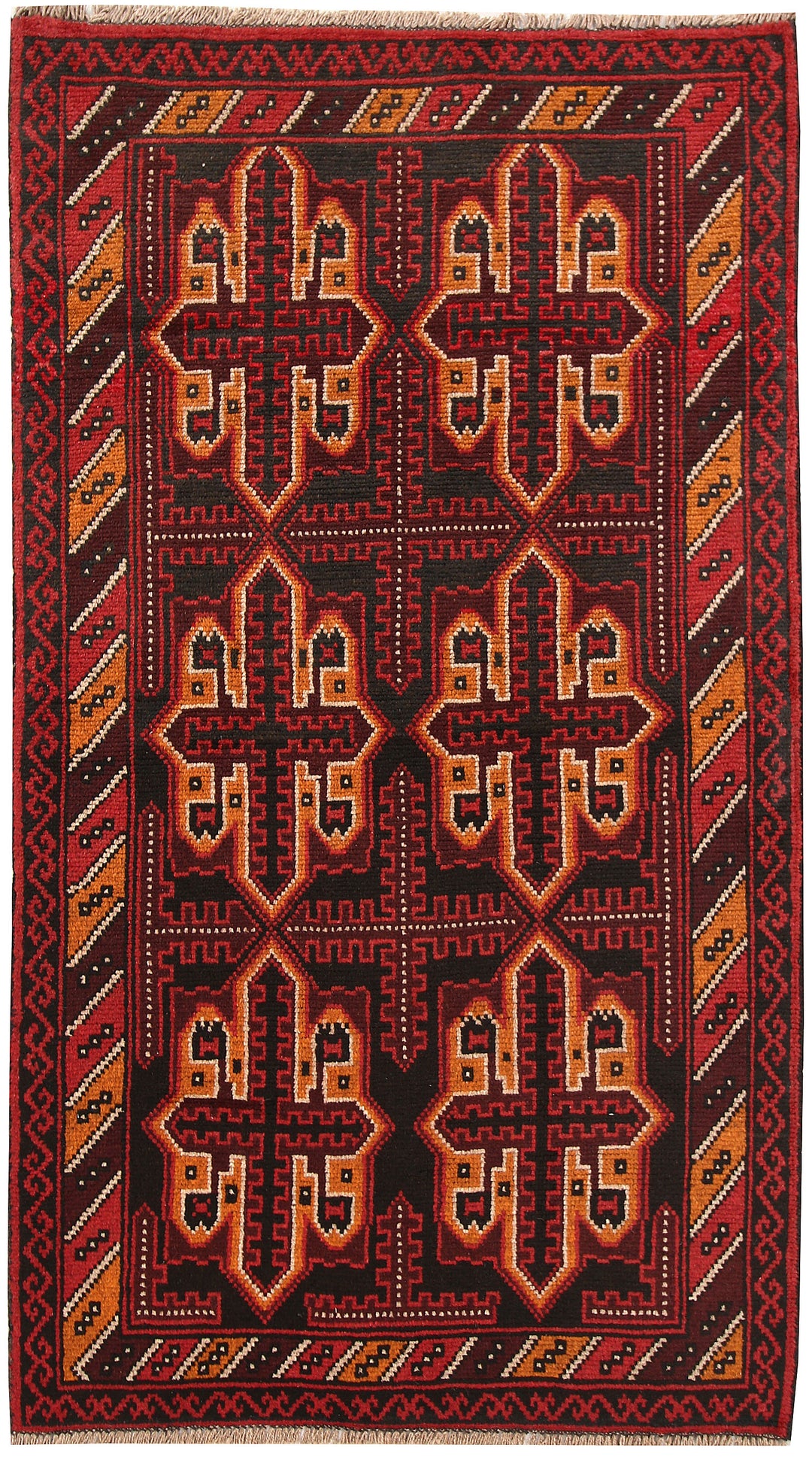 Black Baluchi 3' 5 x 6' 1 - No. 62450 - ALRUG Rug Store