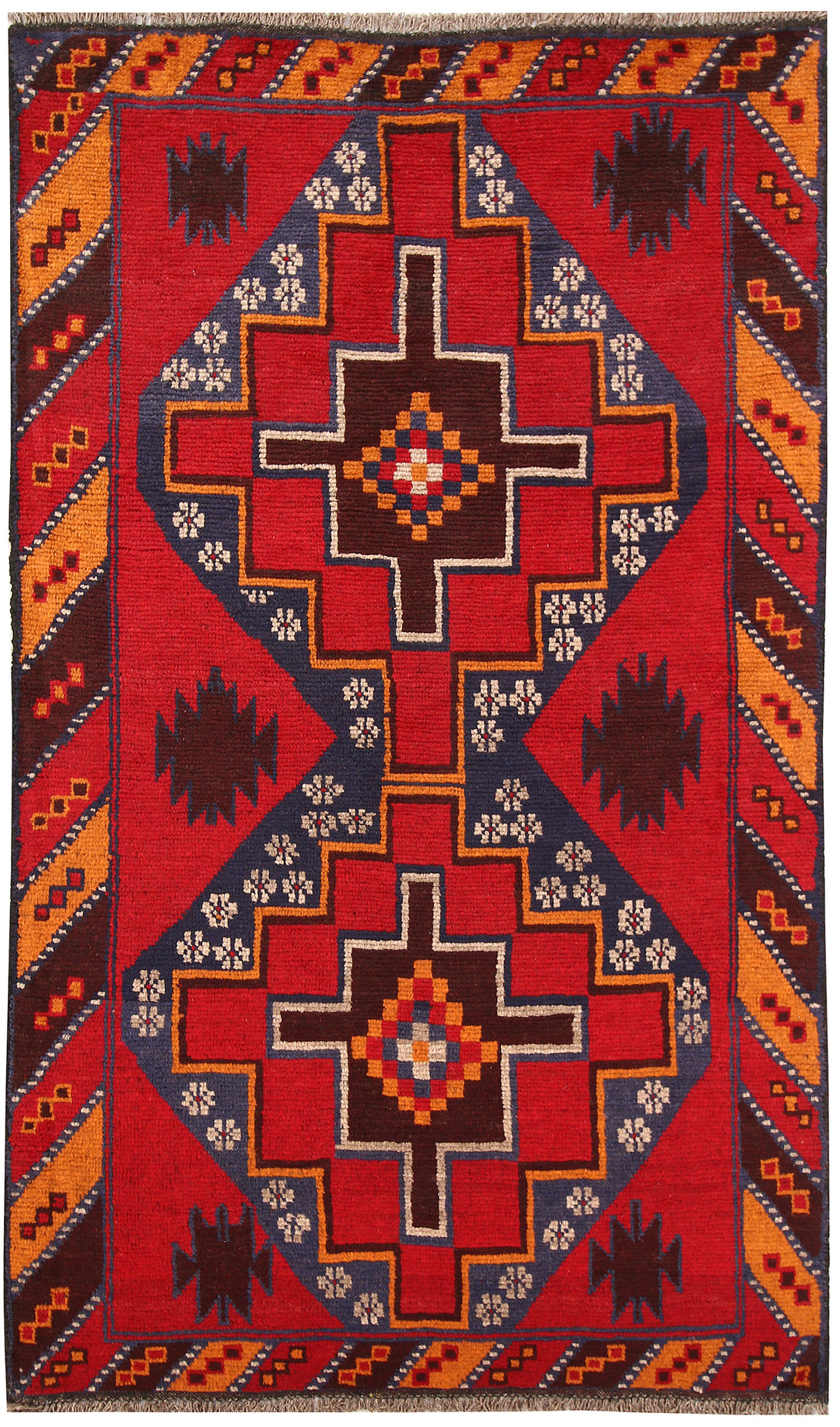Firebrick Baluchi 3' 8 x 6' 3 - No. 62455 - ALRUG Rug Store