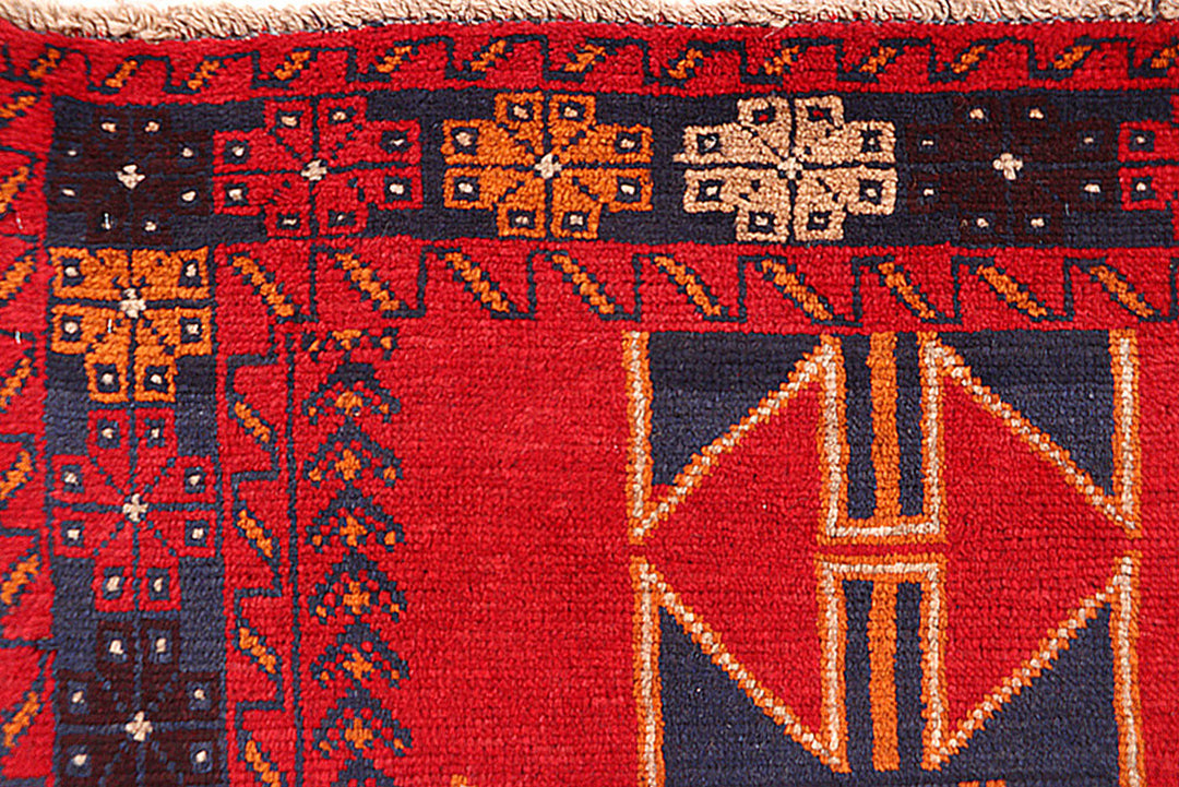 Firebrick Baluchi 3' 7 x 6' 3 - No. 62462