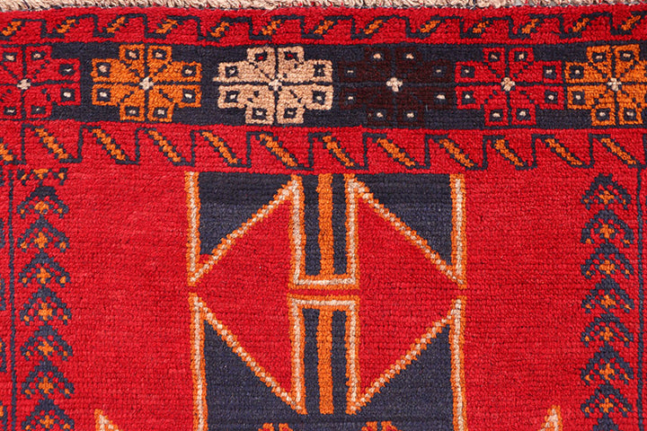 Firebrick Baluchi 3' 7 x 6' 3 - No. 62462