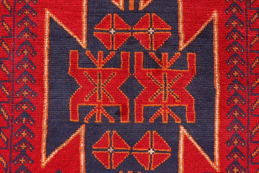 Firebrick Baluchi 3' 7 x 6' 3 - No. 62462