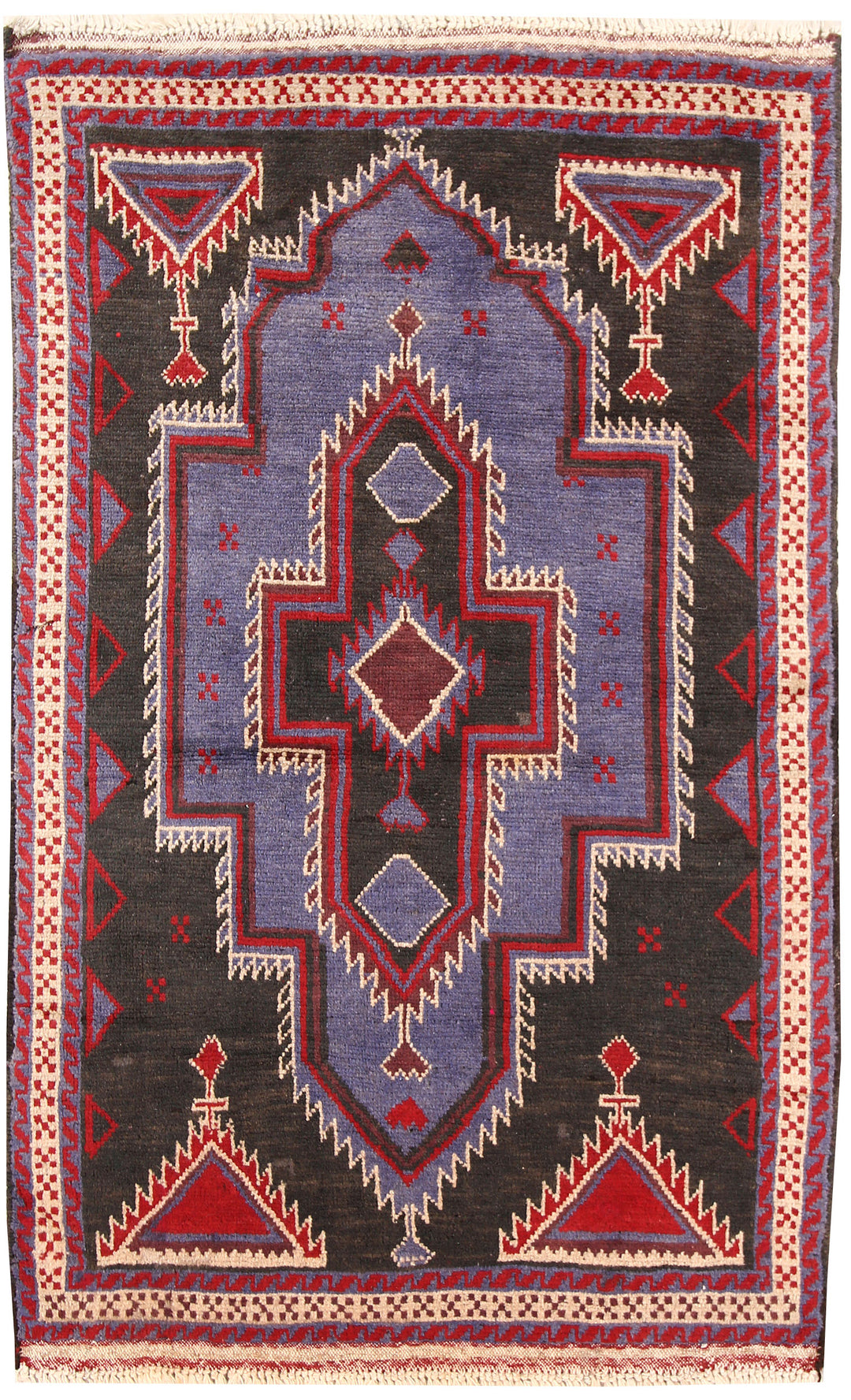 Black Baluchi 3' 4 x 4' 11 - No. 62472 - ALRUG Rug Store