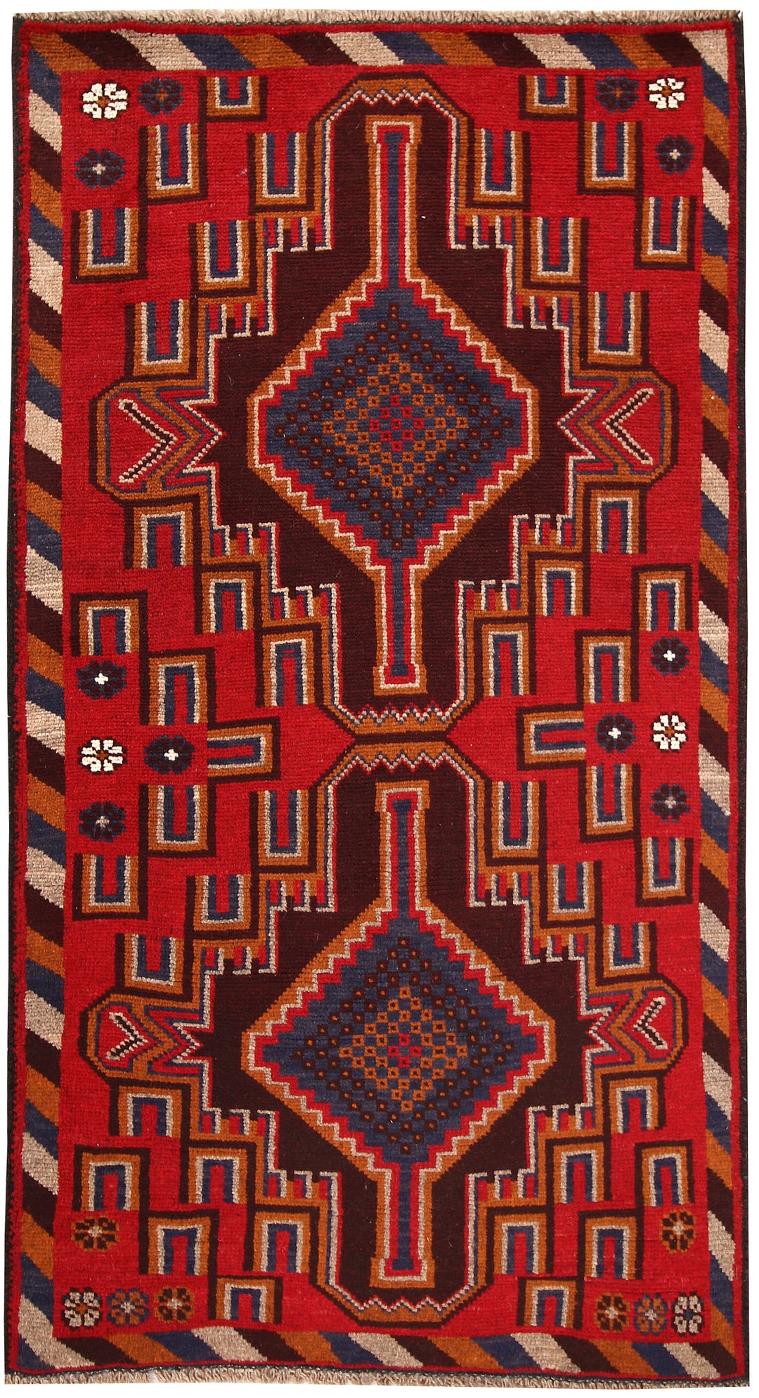 Firebrick Baluchi 3' 5 x 6' 4 - No. 62475 - ALRUG Rug Store