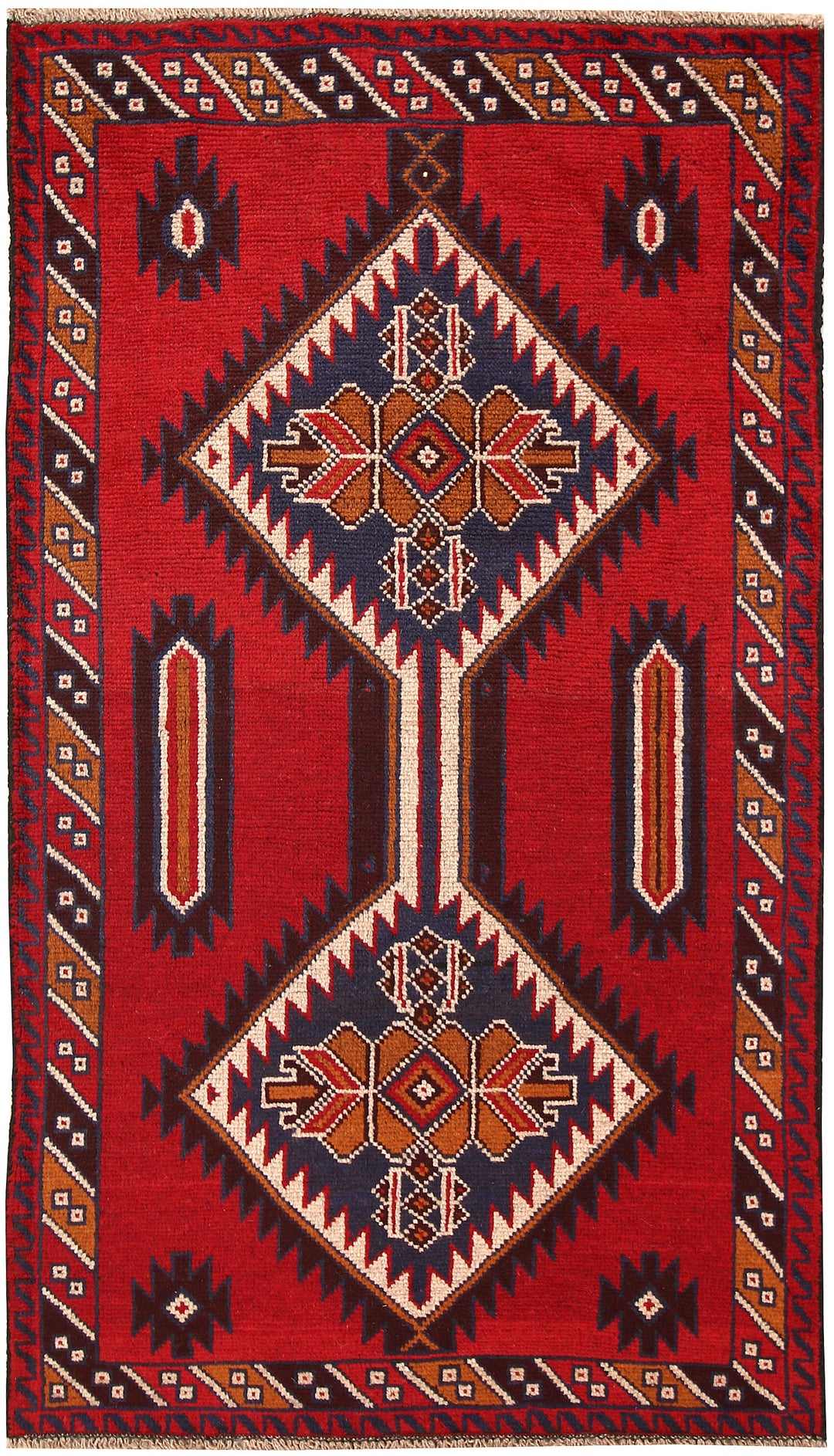 Firebrick Baluchi 3' 5 x 6' - No. 62480 - ALRUG Rug Store