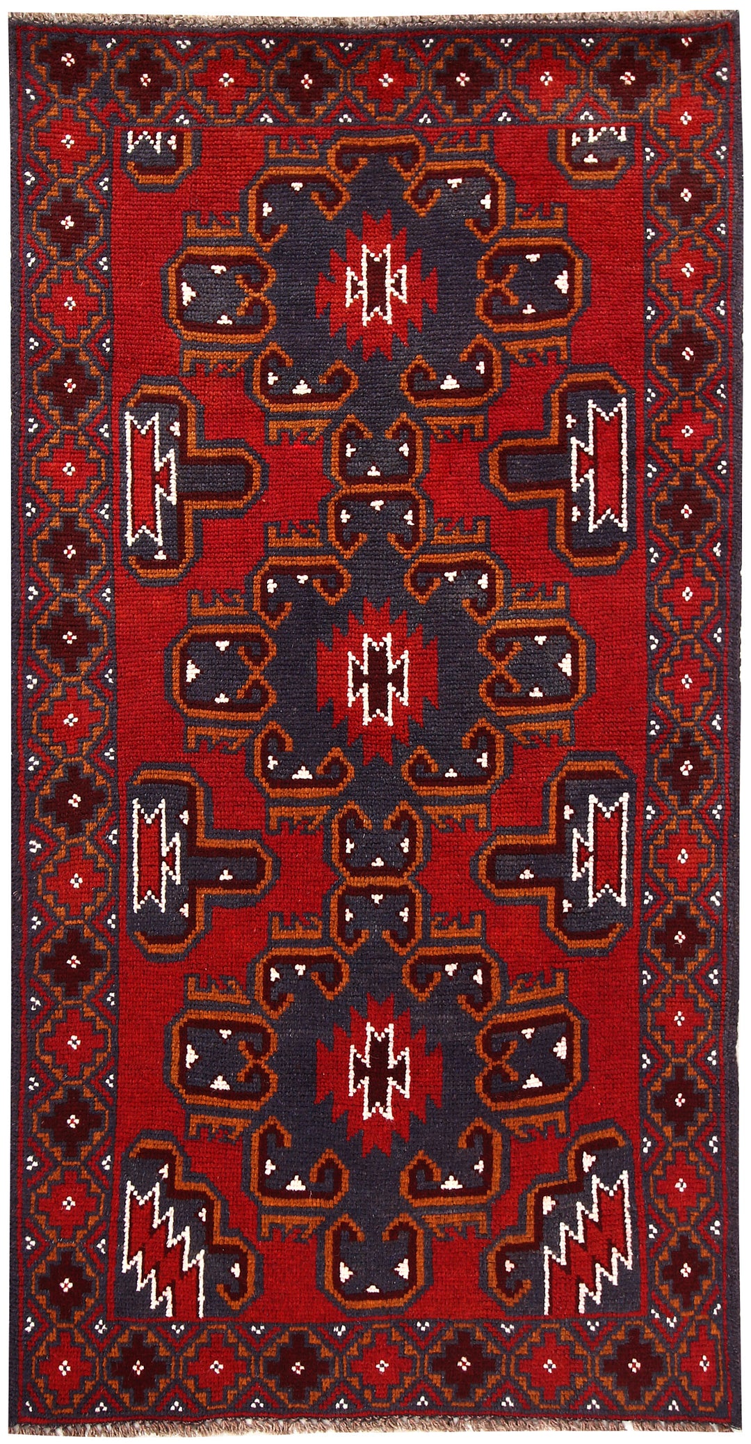 Firebrick Baluchi 3' 5 x 6' 6 - No. 62489 - ALRUG Rug Store