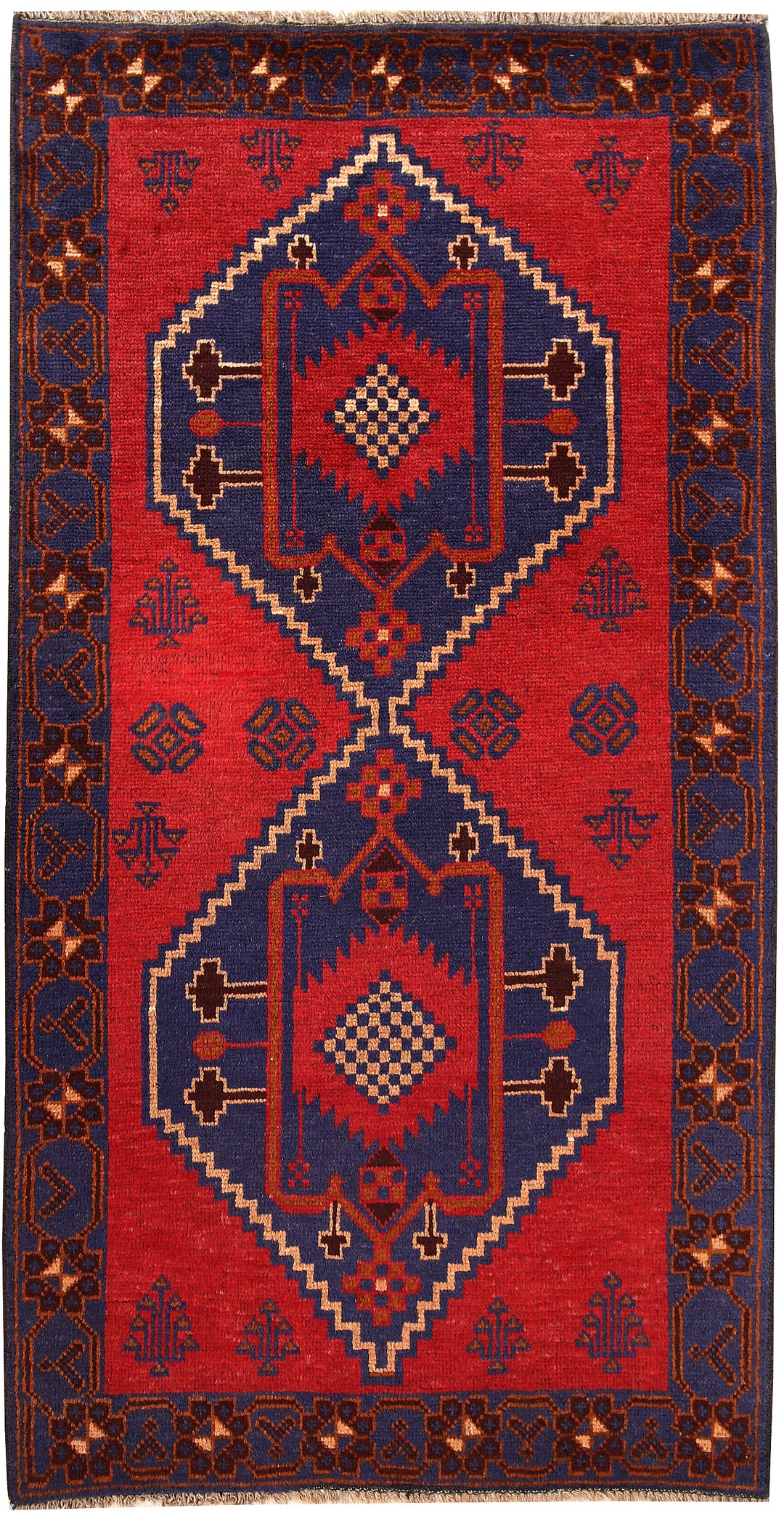 Firebrick Baluchi 3' 6 x 6' 6 - No. 62493 - ALRUG Rug Store