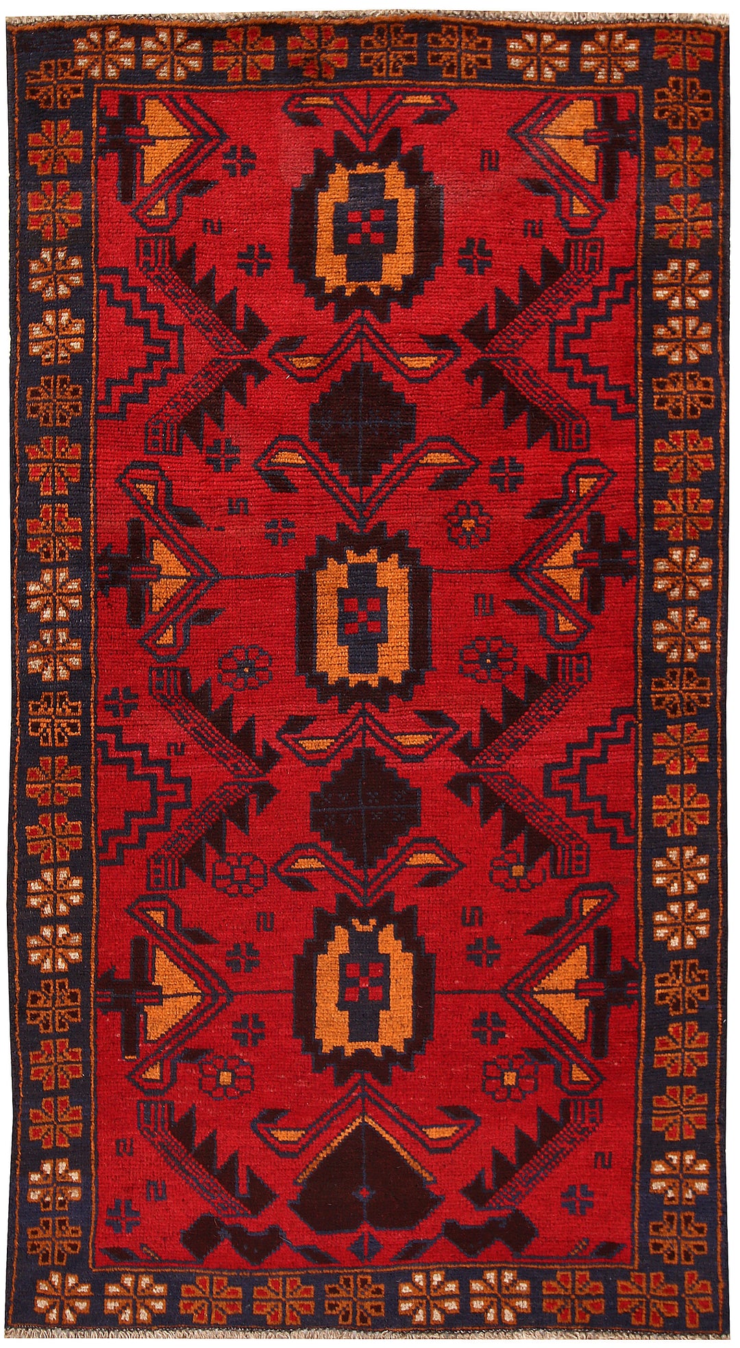 Firebrick Baluchi 3' 5 x 6' 5 - No. 62505 - ALRUG Rug Store