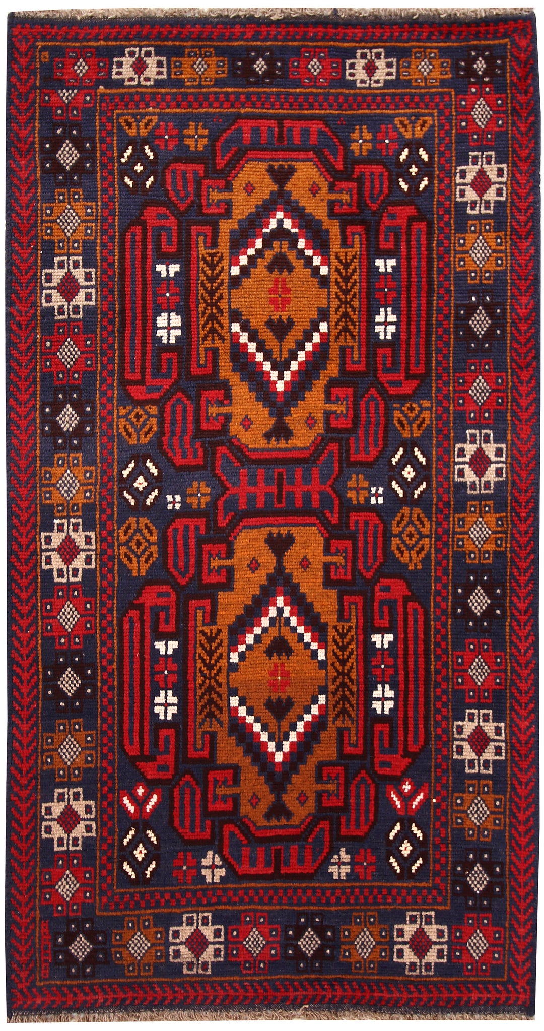 Dark Blue Baluchi 3' 5 x 6' 4 - No. 62511 - ALRUG Rug Store