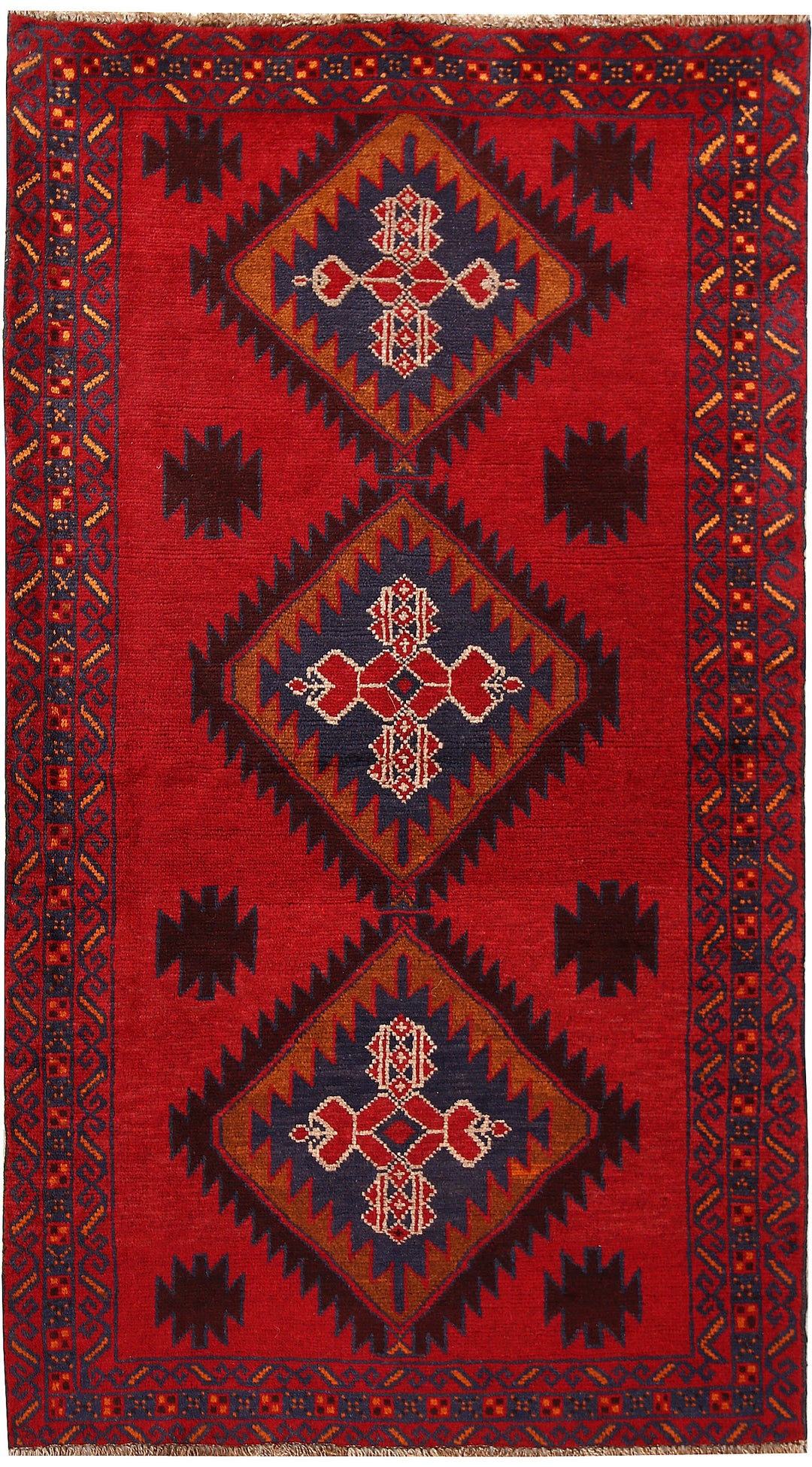 Firebrick Baluchi 3' 8 x 6' 7 - No. 62518 - ALRUG Rug Store