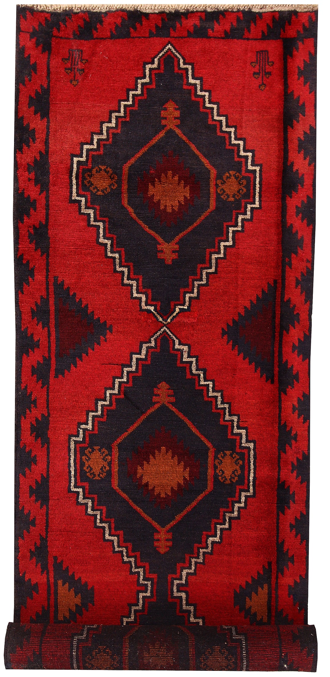 Firebrick Baluchi 2' 11 x 9' 9 - No. 62524 - ALRUG Rug Store