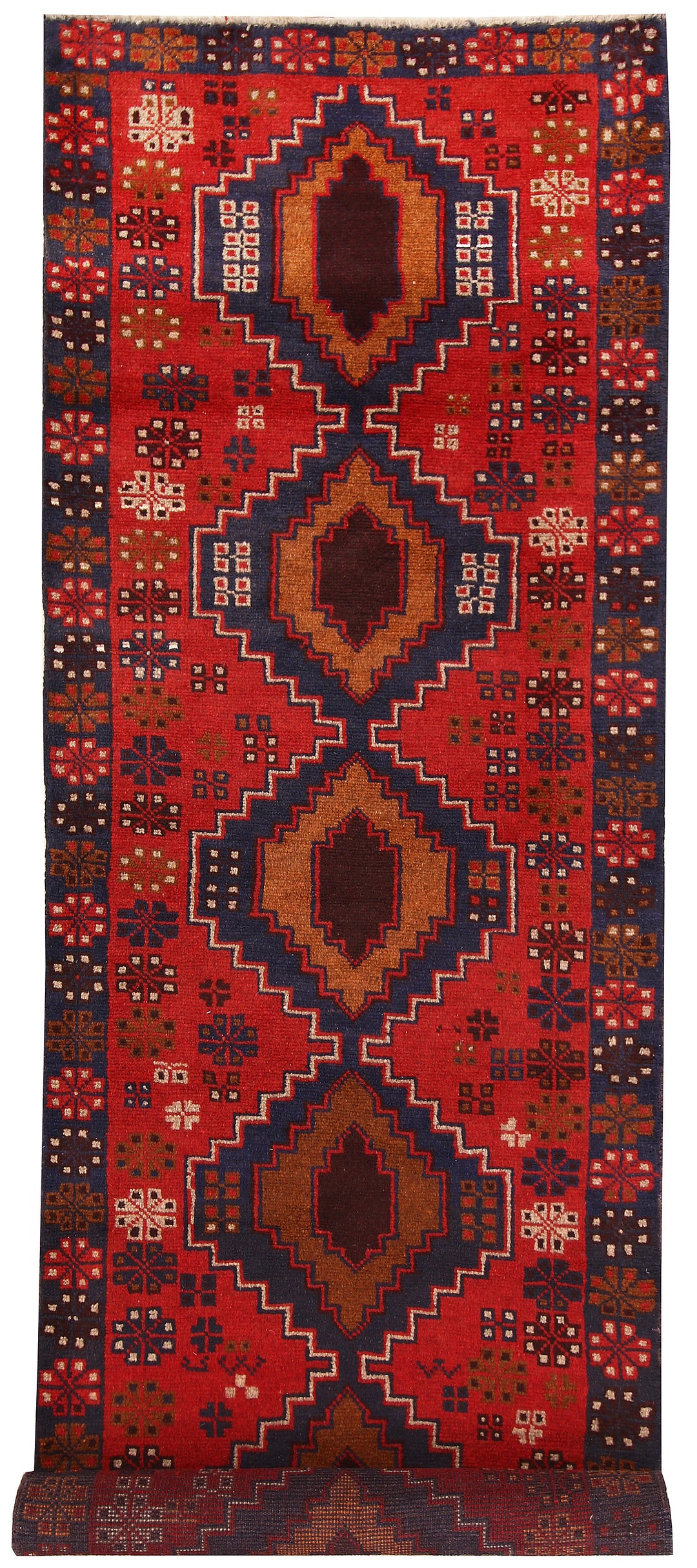 Firebrick Baluchi 2' 7 x 8' 9 - No. 62536 - ALRUG Rug Store