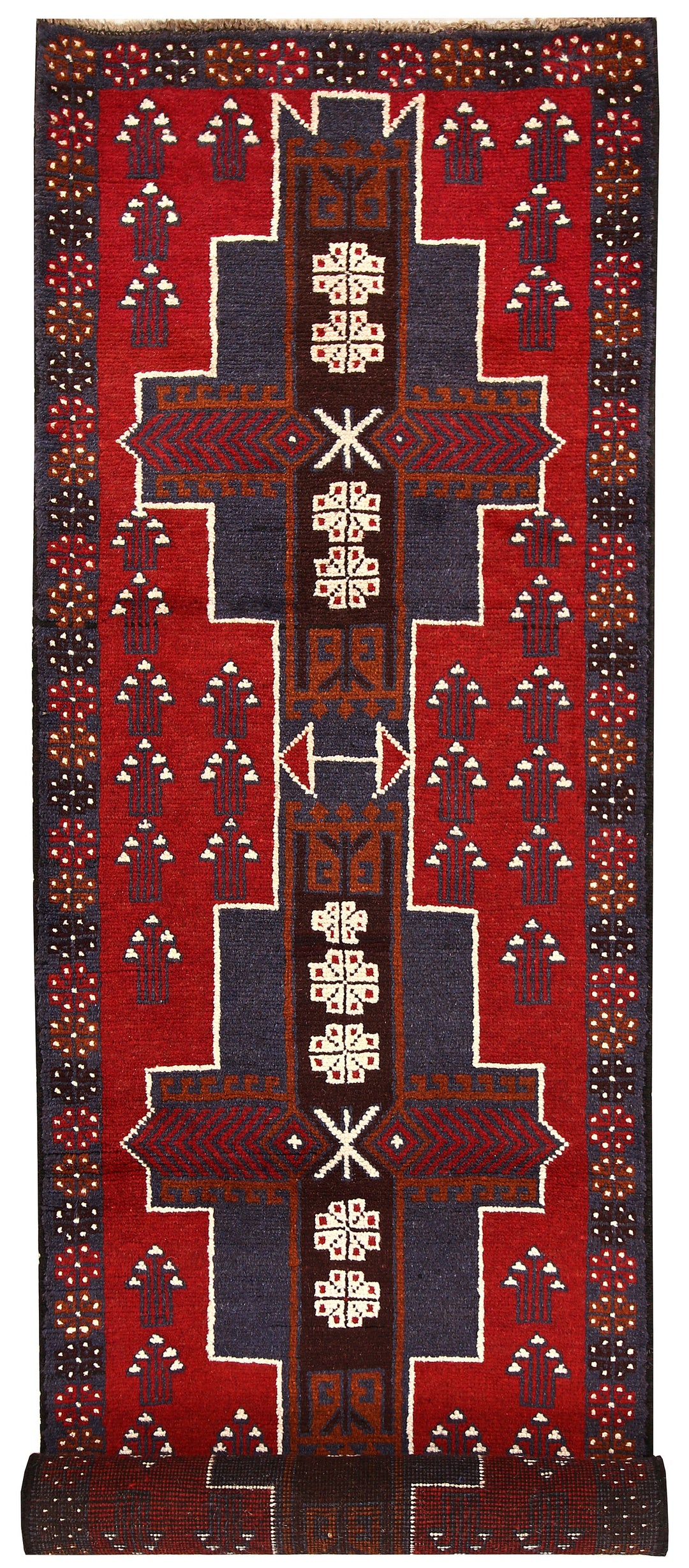 Firebrick Baluchi 2' 7 x 9' 6 - No. 62544 - ALRUG Rug Store