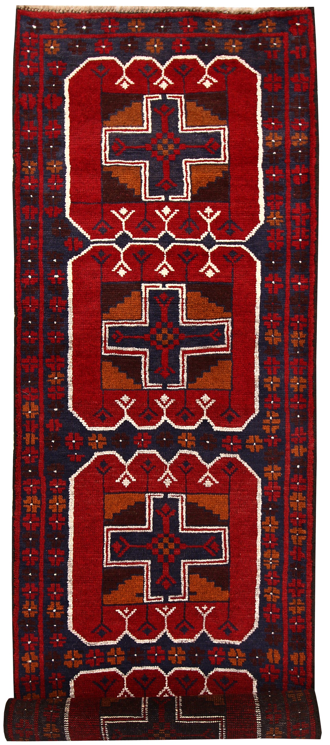 Dark Blue Baluchi 2' 7 x 9' 7 - No. 62552 - ALRUG Rug Store