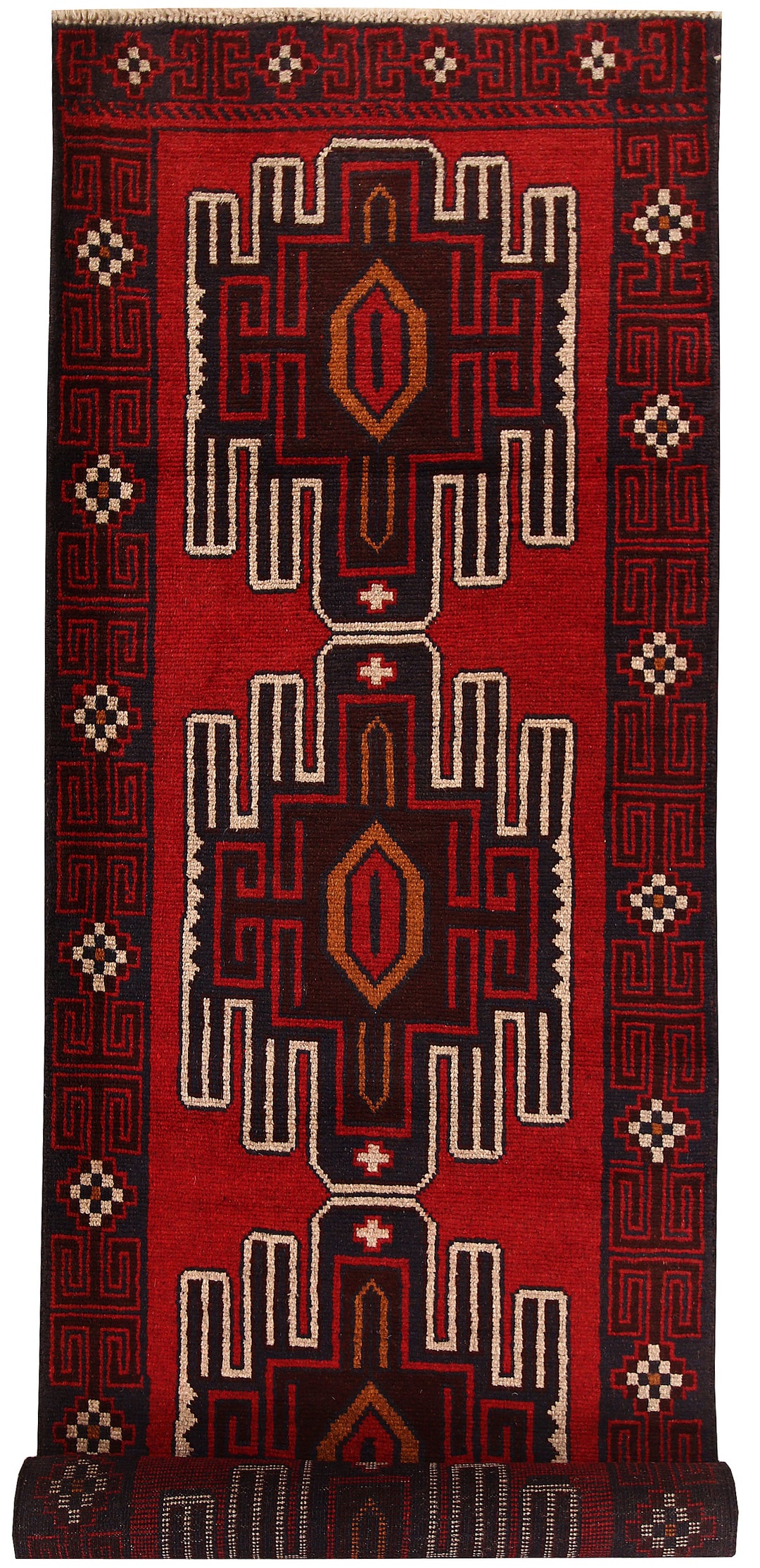 Firebrick Baluchi 2' 10 x 9' 5 - No. 62561 - ALRUG Rug Store