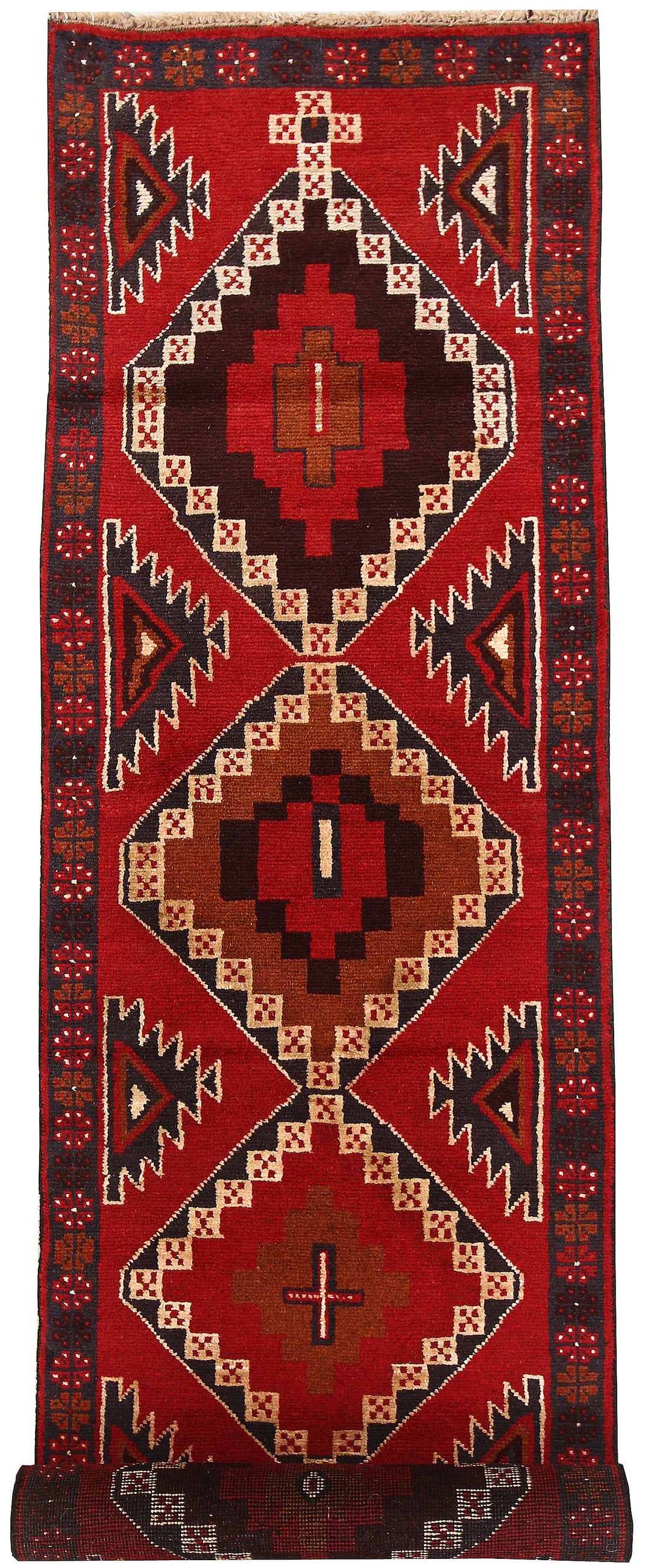 Firebrick Baluchi 2' 4 x 9' 4 - No. 62569 - ALRUG Rug Store