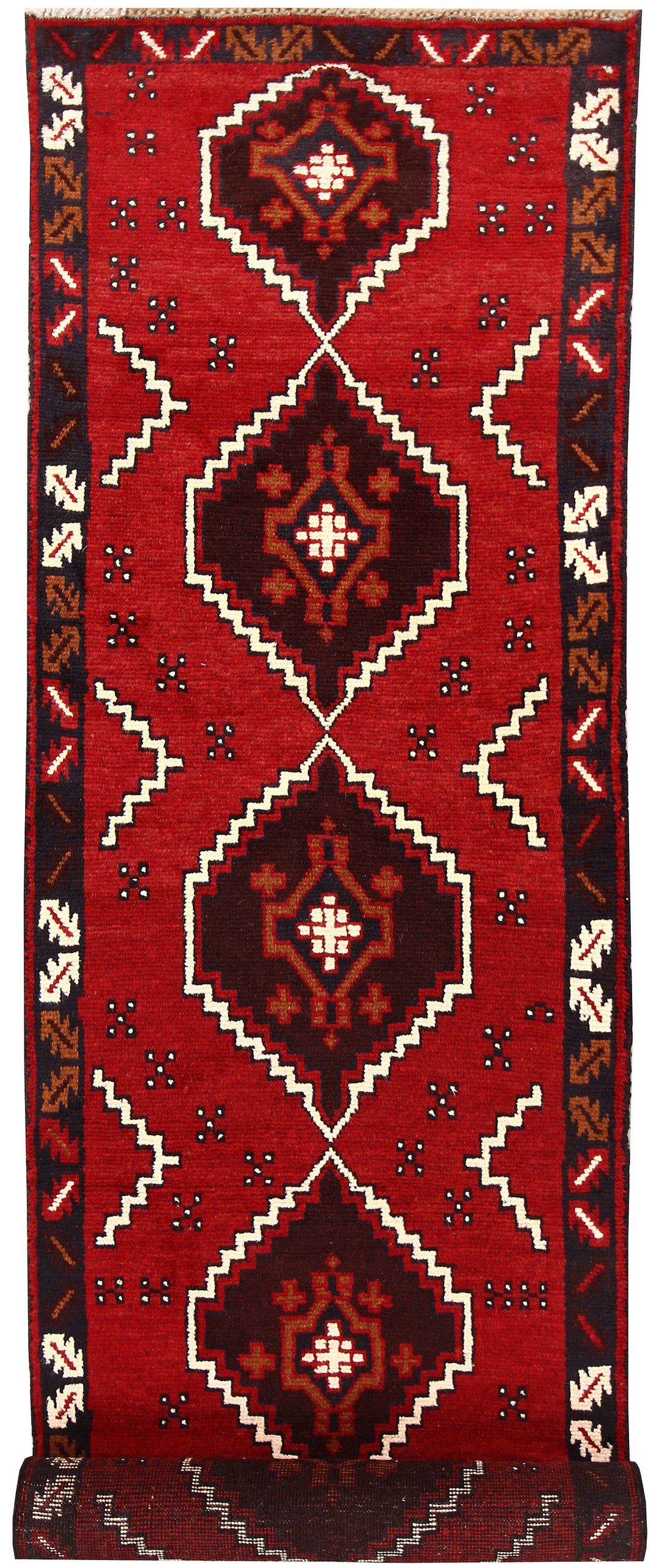 Firebrick Baluchi 2' 5 x 9' 7 - No. 62570 - ALRUG Rug Store