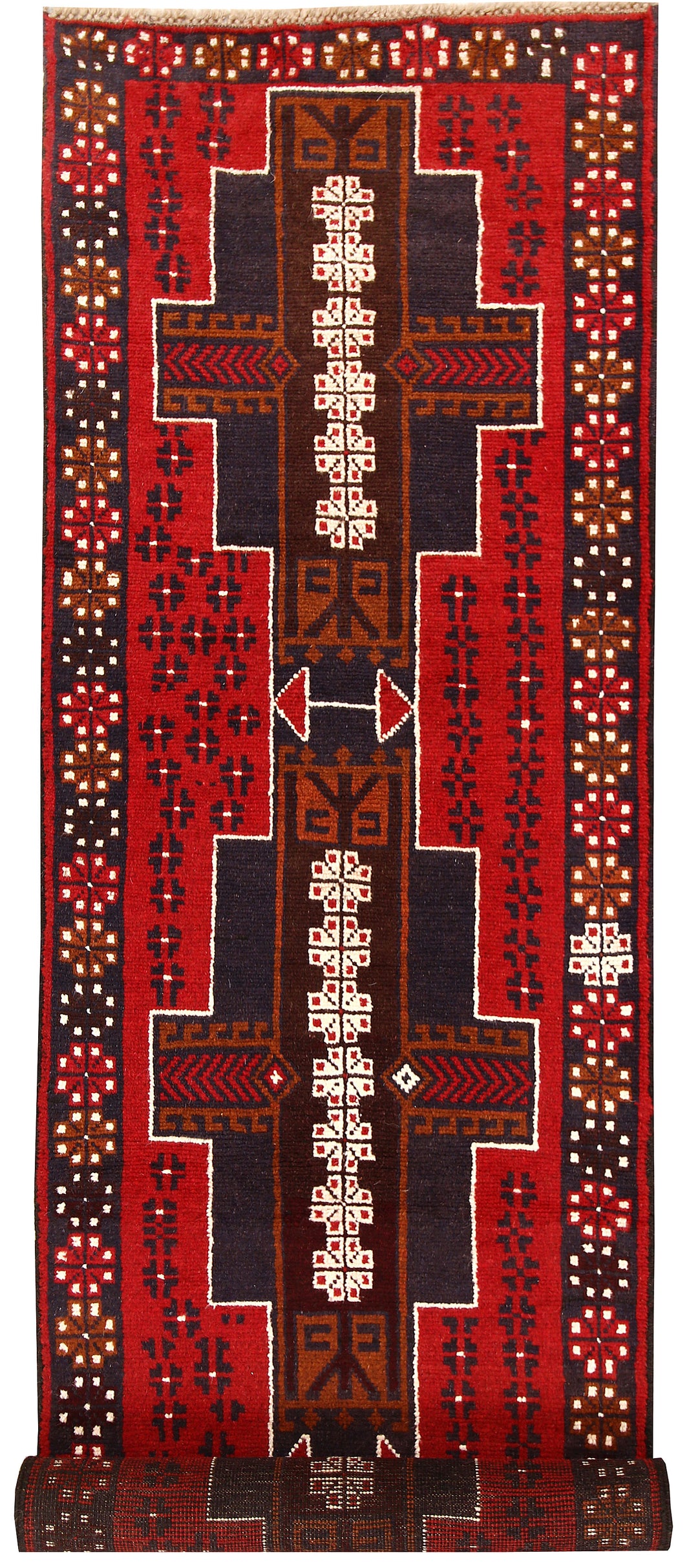 Firebrick Baluchi 2' 7 x 9' 7 - No. 62572 - ALRUG Rug Store