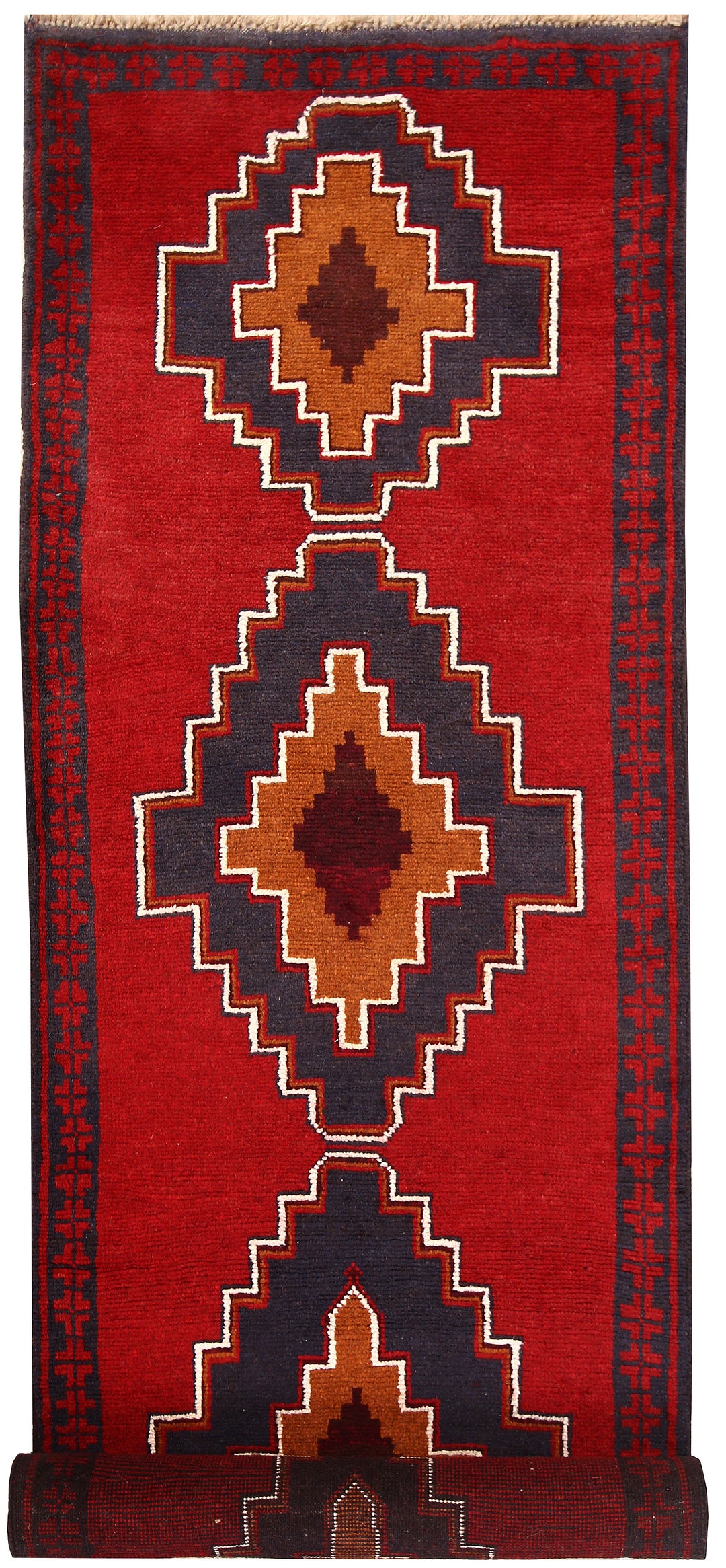 Firebrick Baluchi 2' 9 x 9' 9 - No. 62574 - ALRUG Rug Store