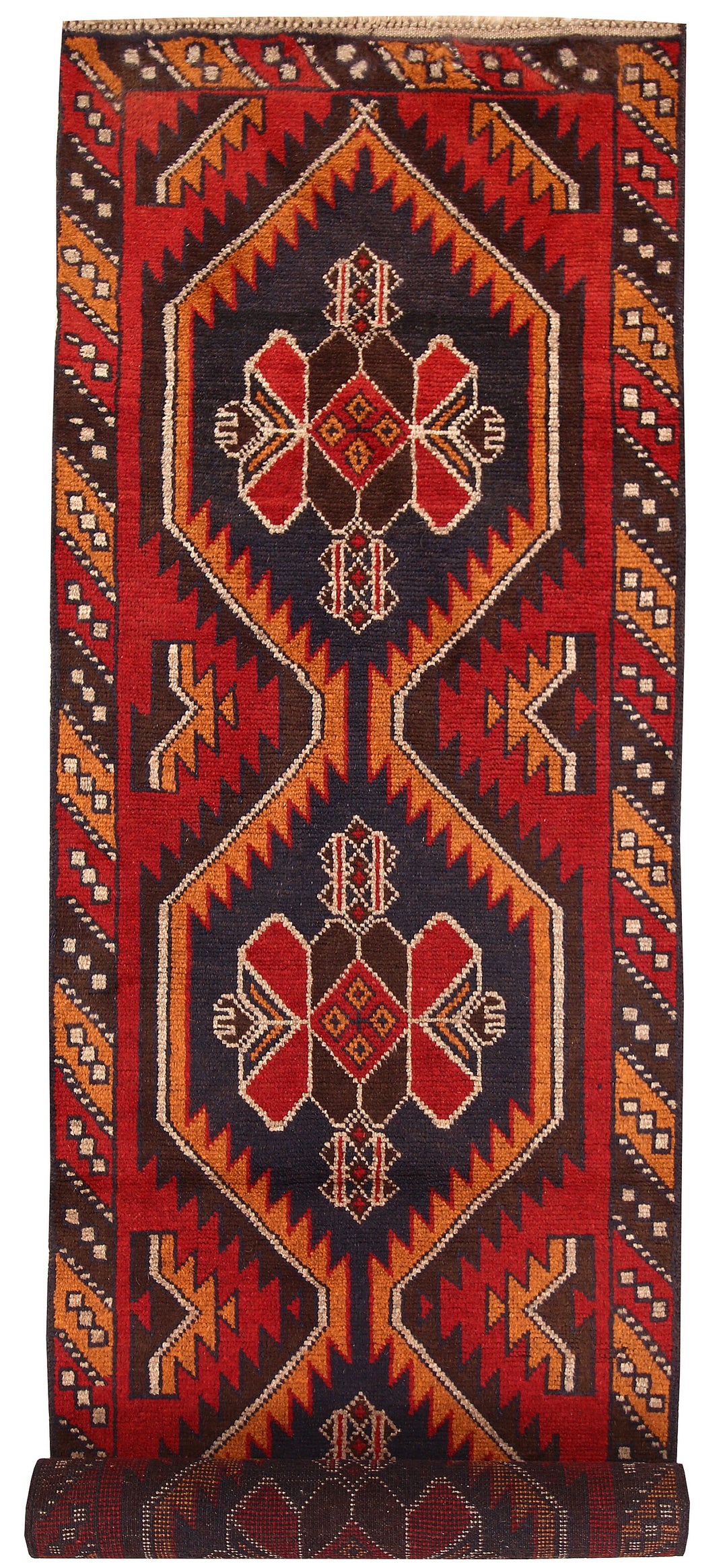 Firebrick Baluchi 2' 7 x 9' 7 - No. 62575 - ALRUG Rug Store