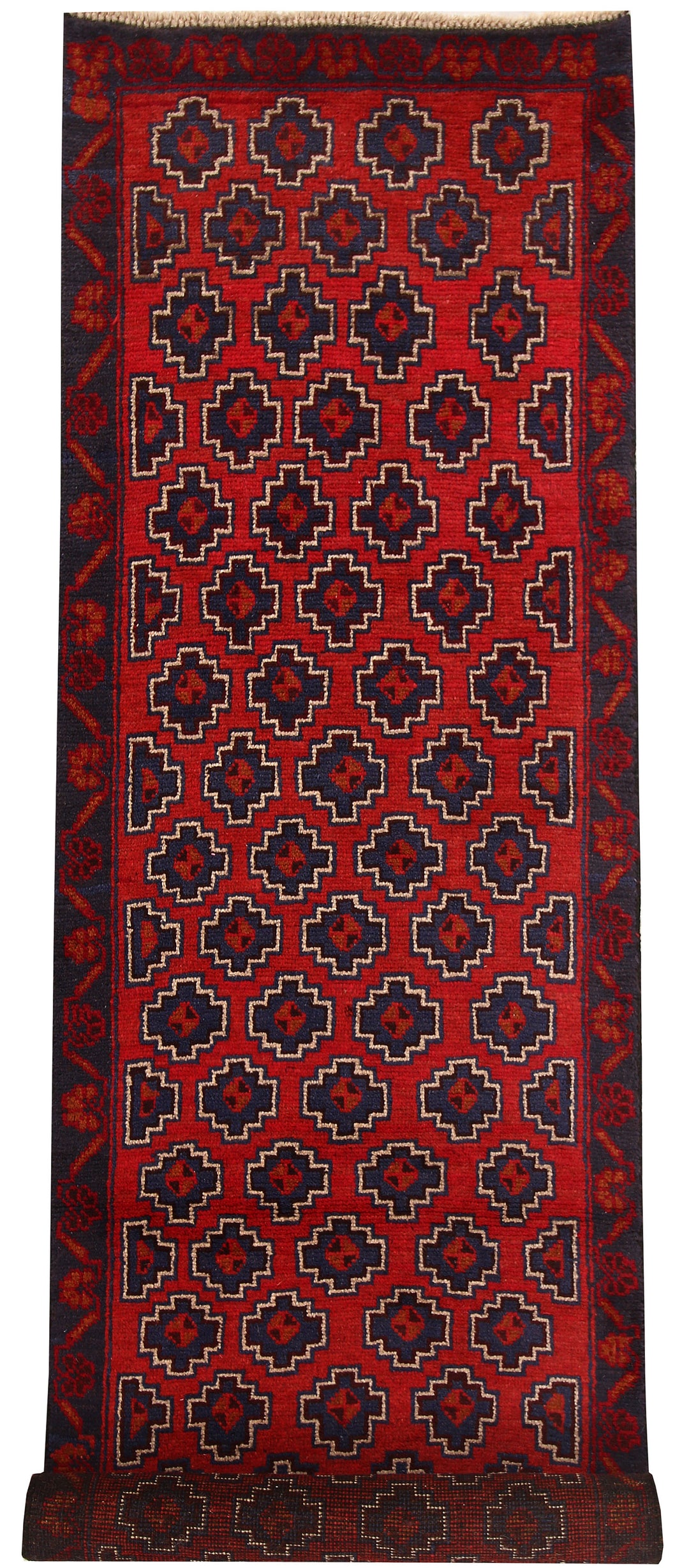Firebrick Baluchi 2' 7 x 9' 7 - No. 62576 - ALRUG Rug Store