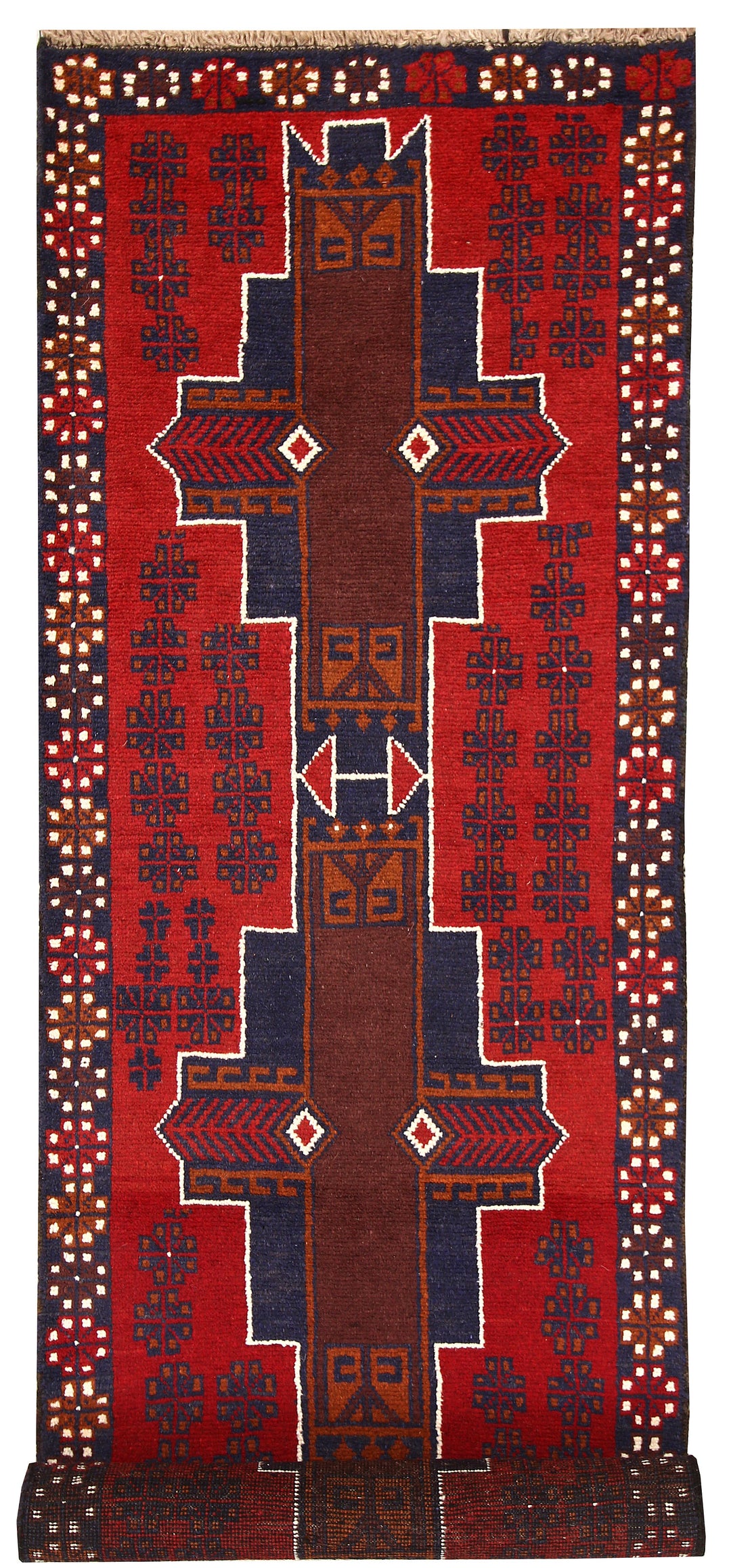 Firebrick Baluchi 2' 7 x 9' 7 - No. 62579 - ALRUG Rug Store