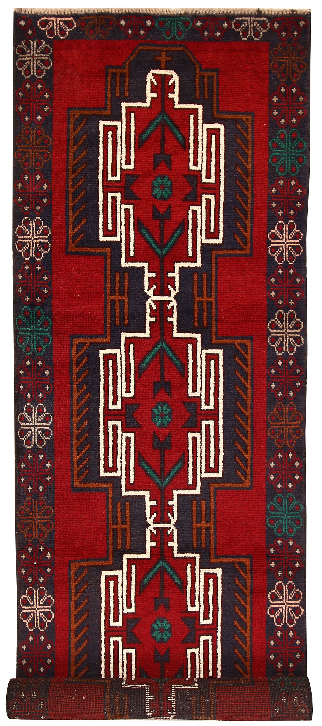 Firebrick Baluchi 2' 7 x 9' 3 - No. 62583 - ALRUG Rug Store