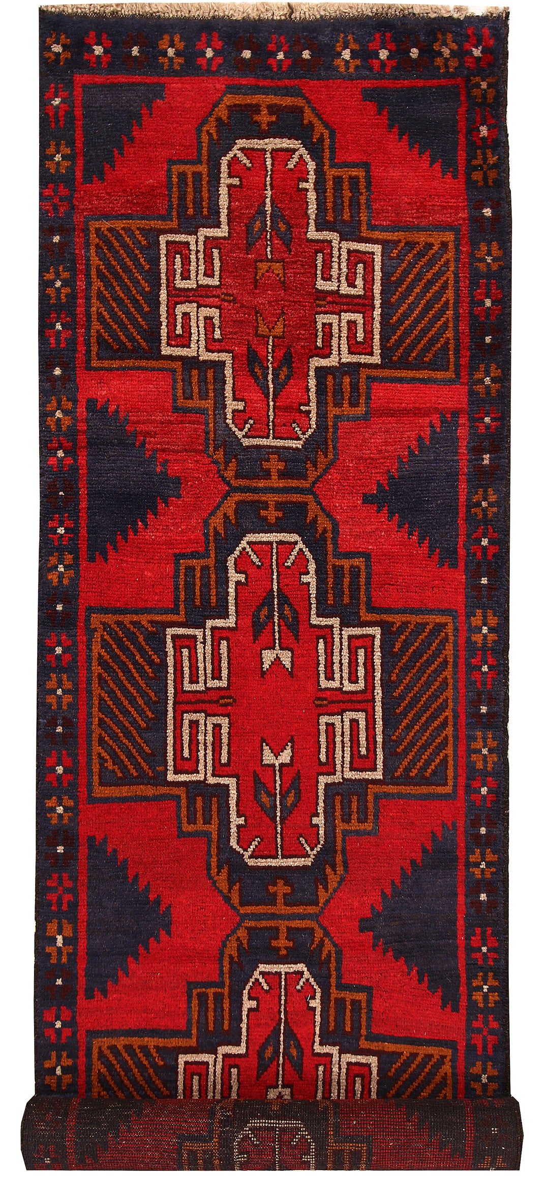 Firebrick Baluchi 2' 7 x 9' 5 - No. 62589 - ALRUG Rug Store