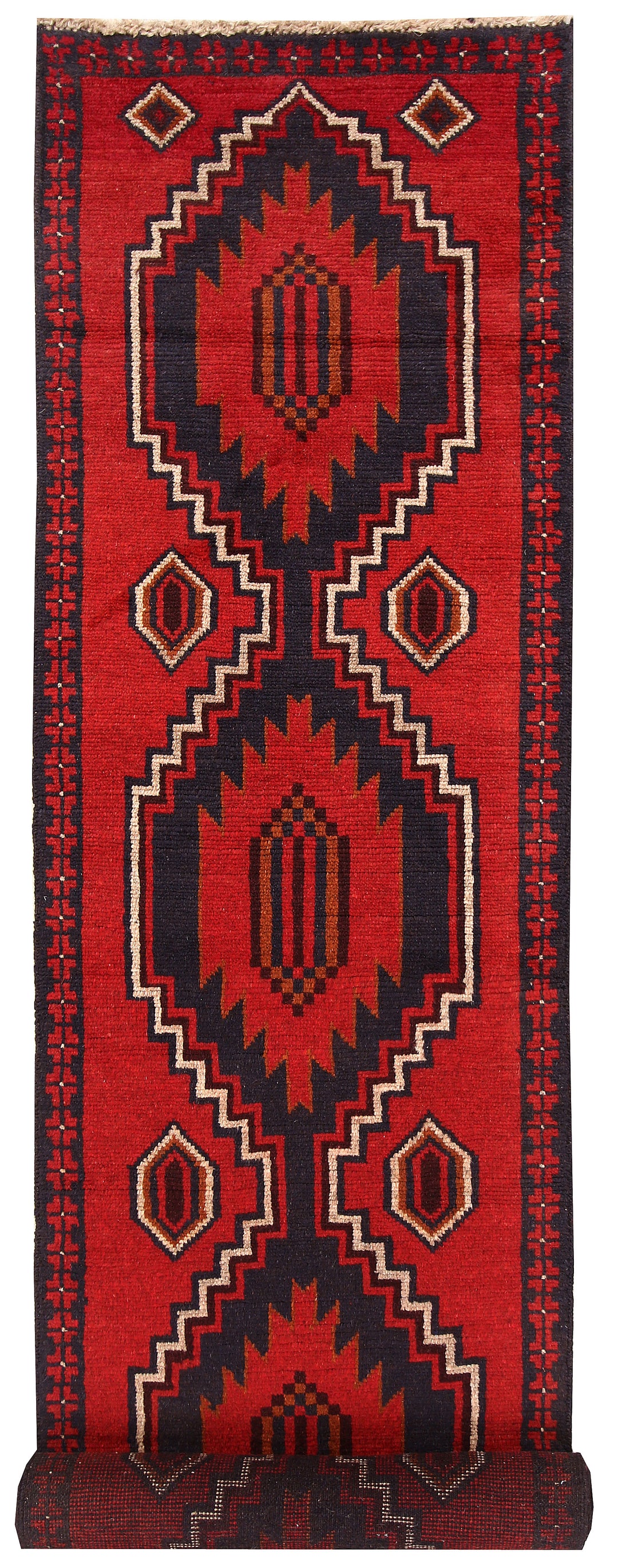 Firebrick Baluchi 2' 3 x 9' 5 - No. 62600 - ALRUG Rug Store