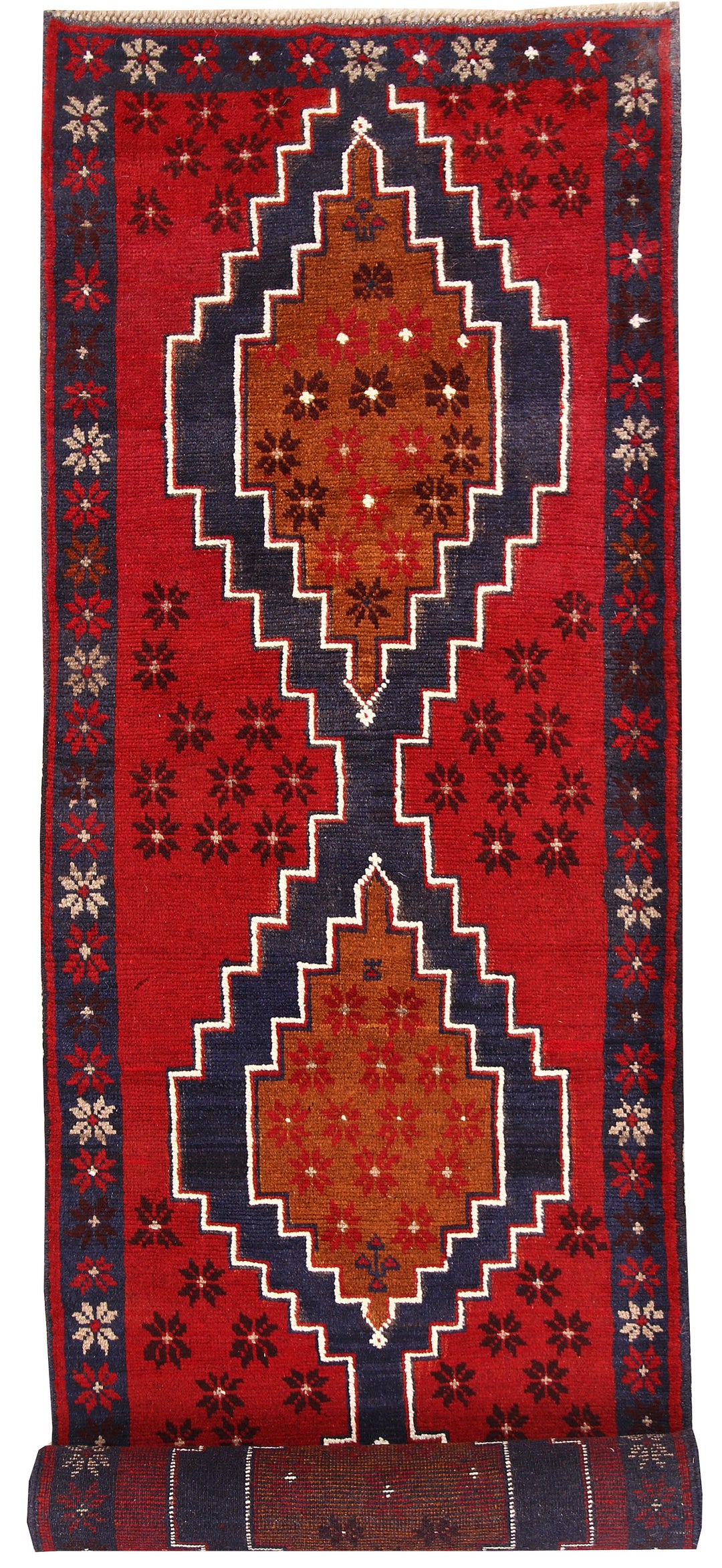 Firebrick Baluchi 2' 7 x 9' 11 - No. 62602 - ALRUG Rug Store