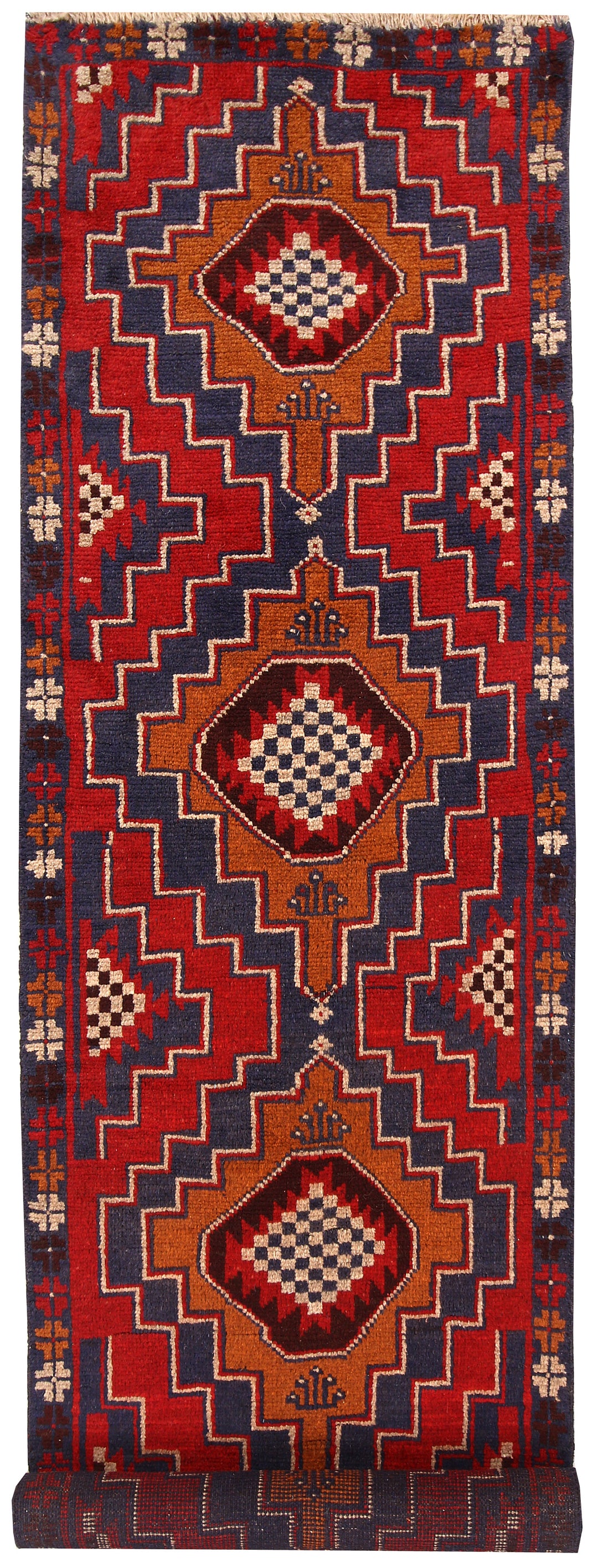 Firebrick Baluchi 2' 5 x 9' 3 - No. 62604 - ALRUG Rug Store