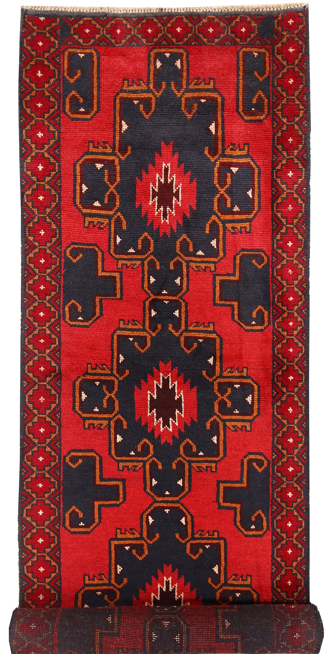 Firebrick Baluchi 2' 10 x 10' 11 - No. 62627 - ALRUG Rug Store
