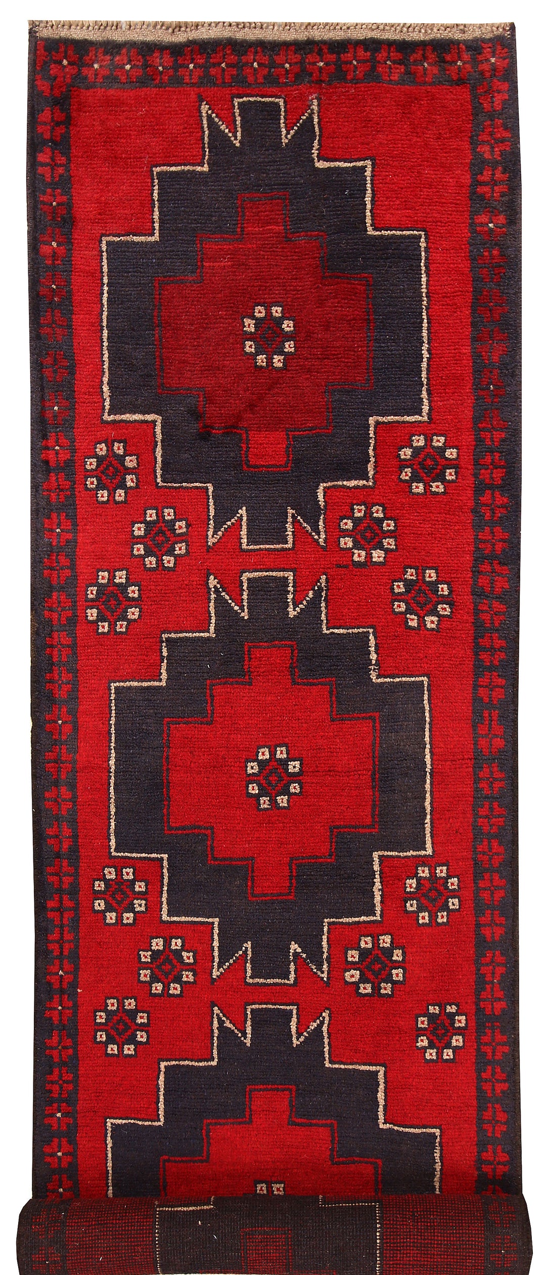 Firebrick Baluchi 2' 7 x 9' 9 - No. 62641 - ALRUG Rug Store