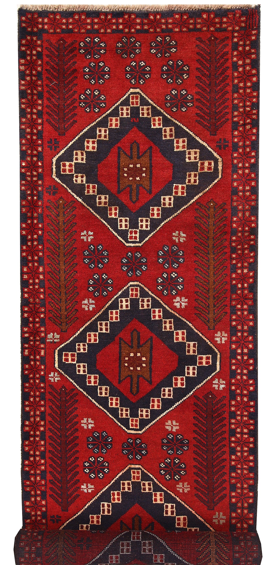 Firebrick Baluchi 2' 8 x 9' 7 - No. 62643 - ALRUG Rug Store