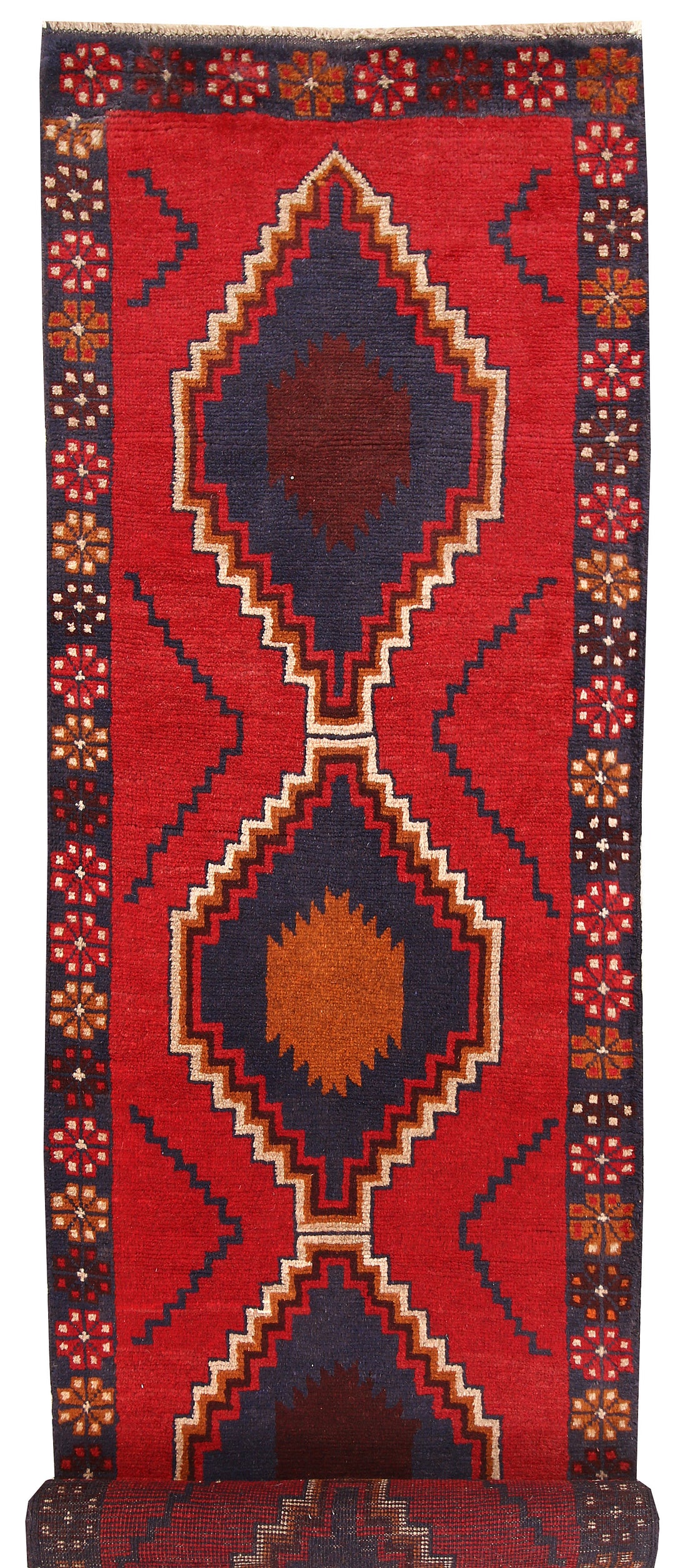 Firebrick Baluchi 2' 7 x 9' 10 - No. 62644 - ALRUG Rug Store