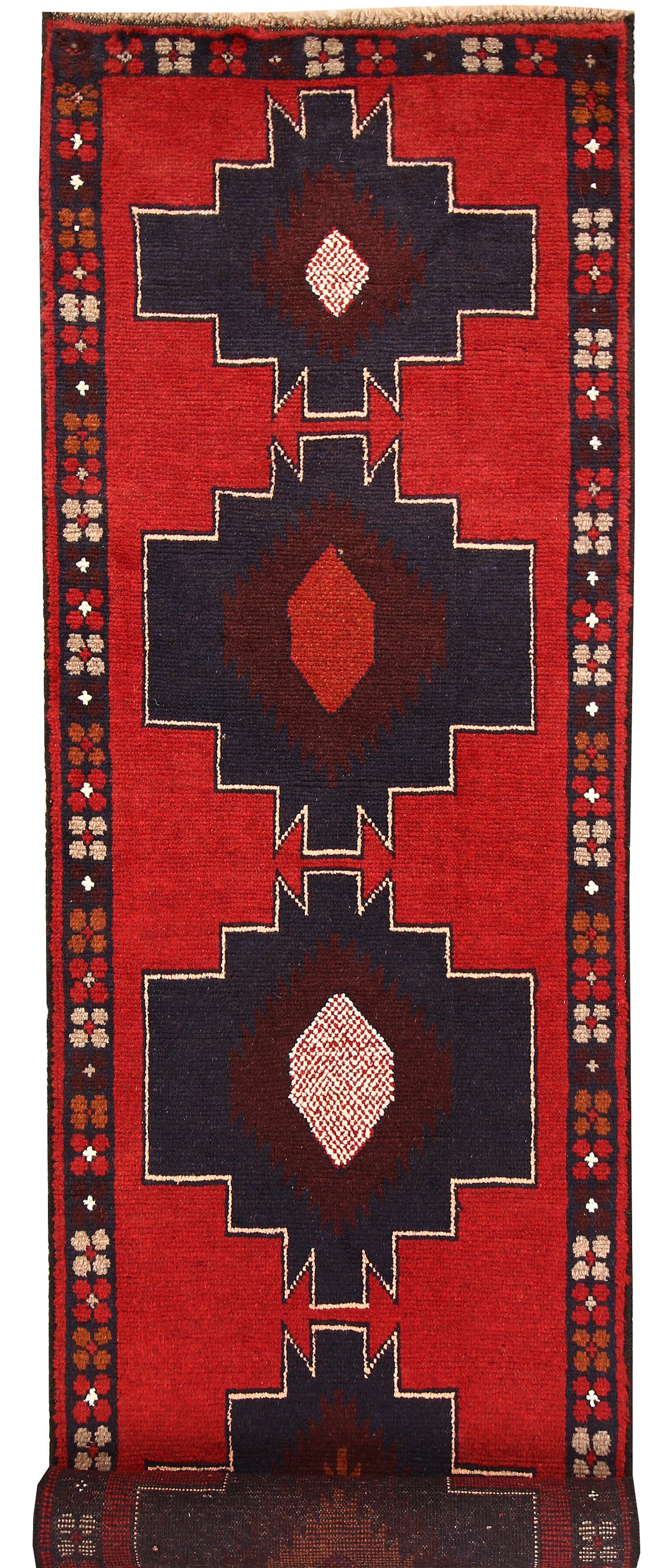 Firebrick Baluchi 2' 5 x 9' 5 - No. 62647 - ALRUG Rug Store