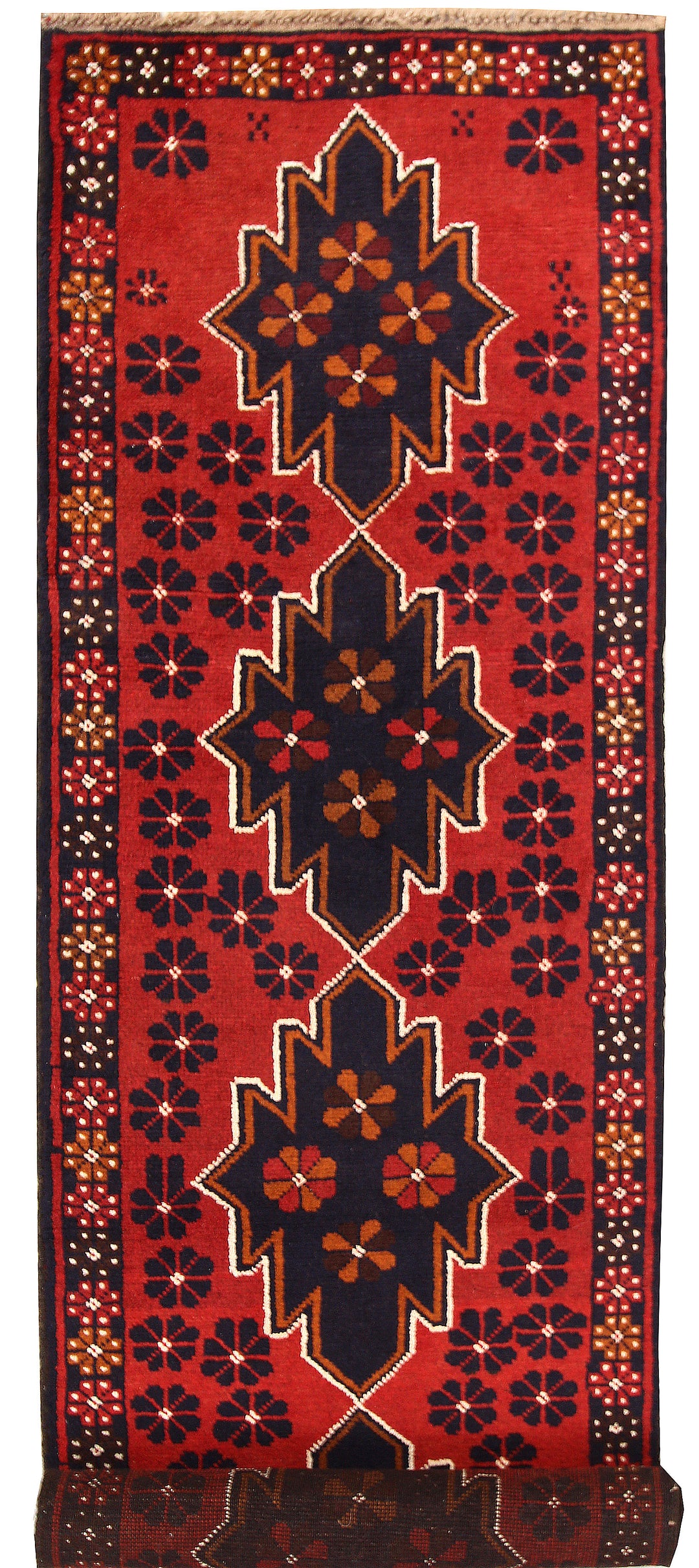 Firebrick Baluchi 2' 7 x 9' 7 - No. 62654 - ALRUG Rug Store