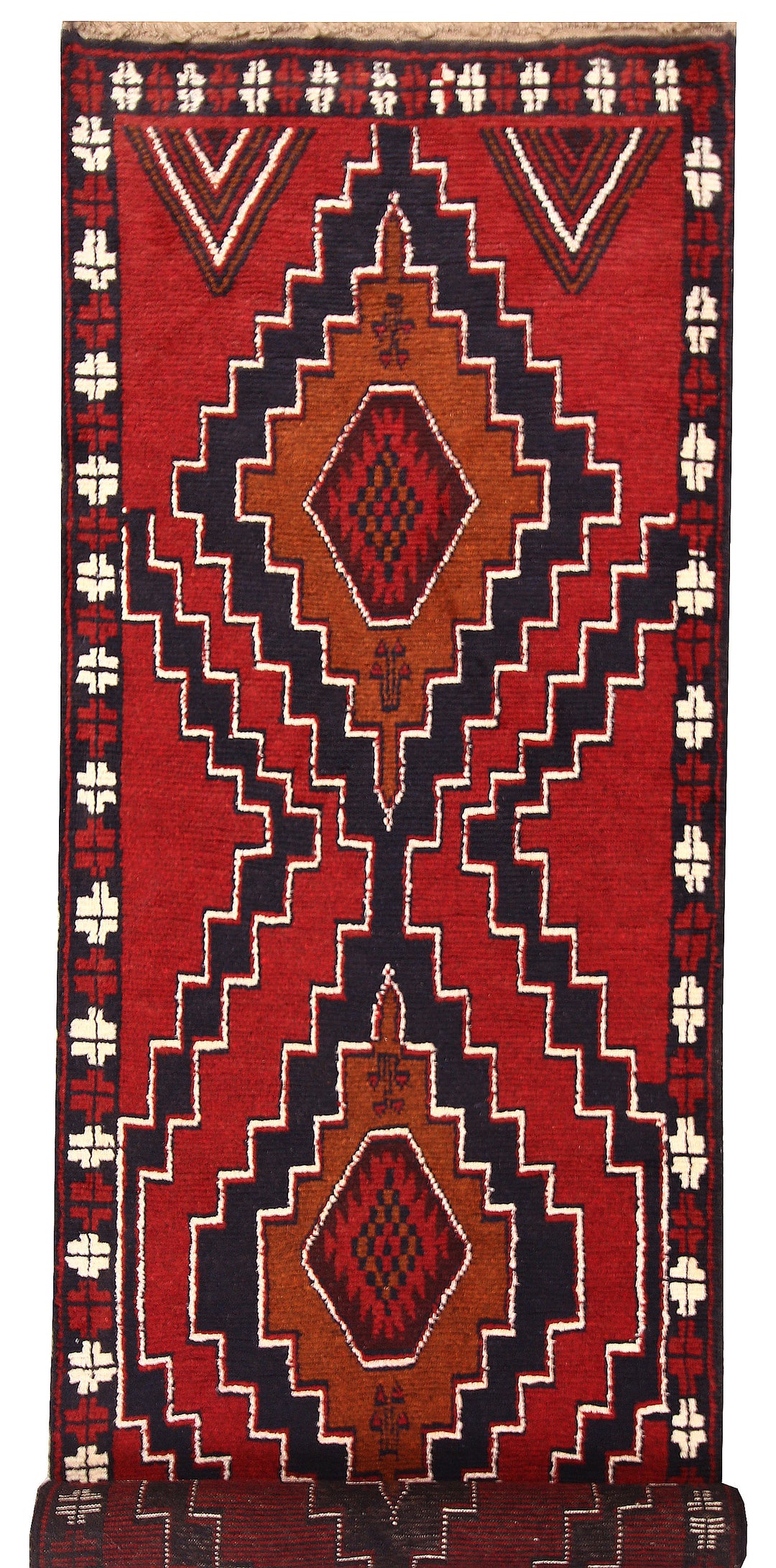 Firebrick Baluchi 2' 9 x 9' 6 - No. 62656 - ALRUG Rug Store