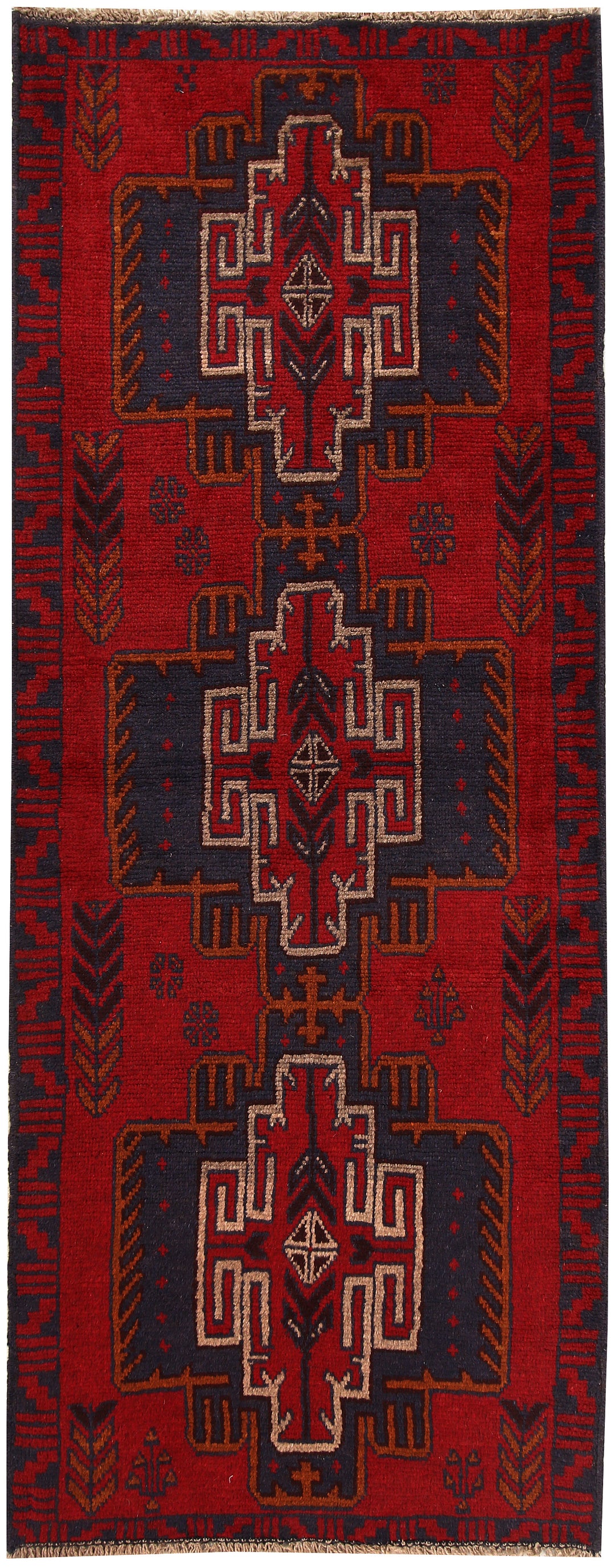 Firebrick Baluchi 2' 7 x 6' 5 - No. 62662 - ALRUG Rug Store