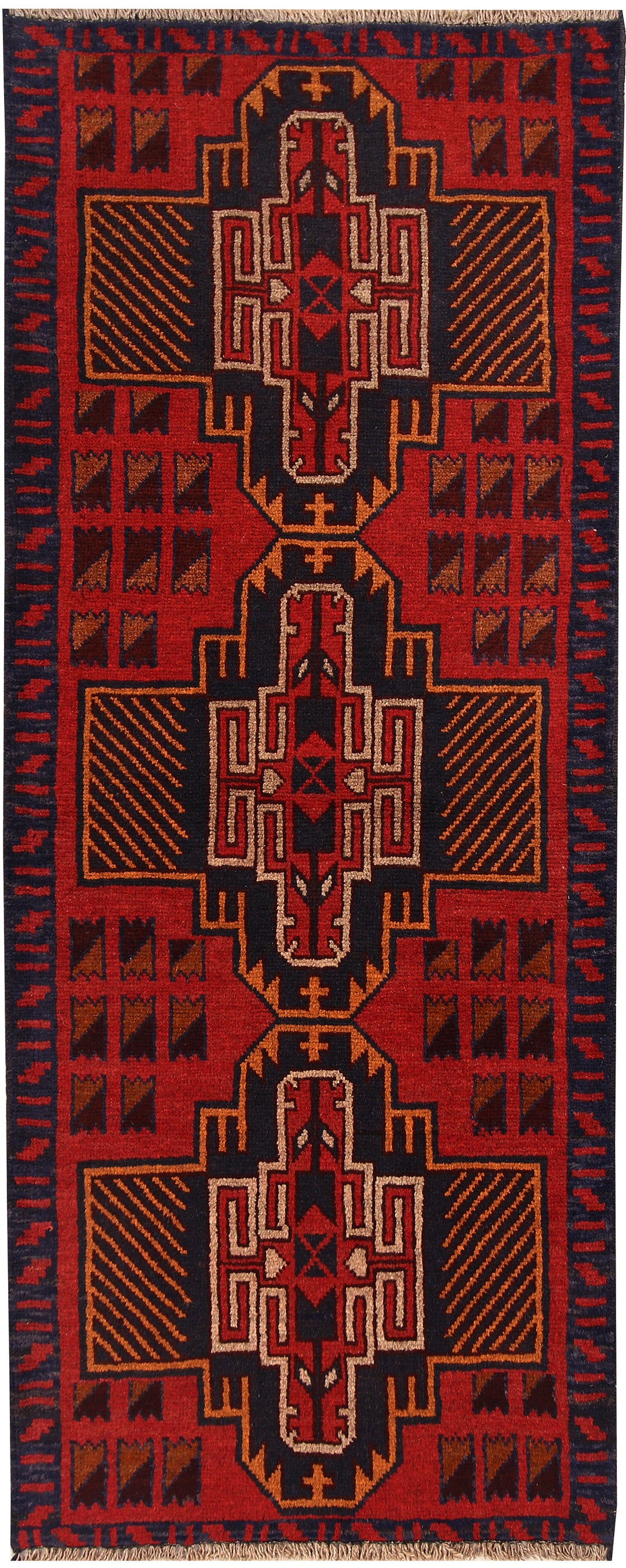 Firebrick Baluchi 2' 5 x 6' 4 - No. 62664 - ALRUG Rug Store