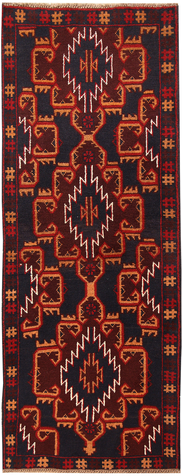 Dark Blue Baluchi 2' 5 x 6' 4 - No. 62683 - ALRUG Rug Store