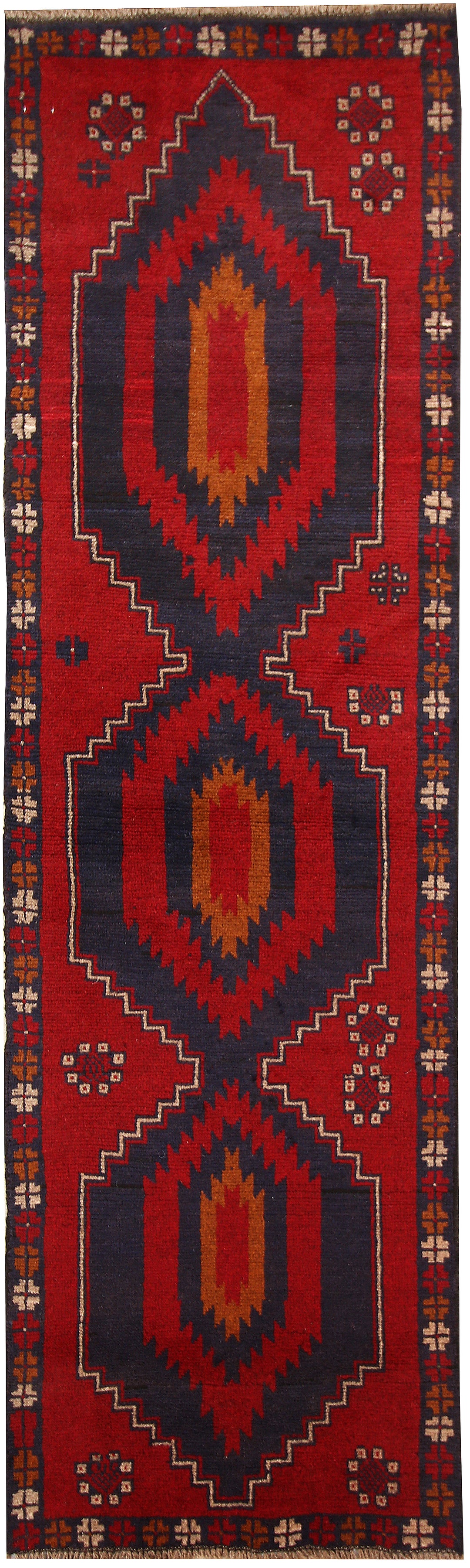 Firebrick Baluchi 2' 2 x 7' 5 - No. 62704 - ALRUG Rug Store