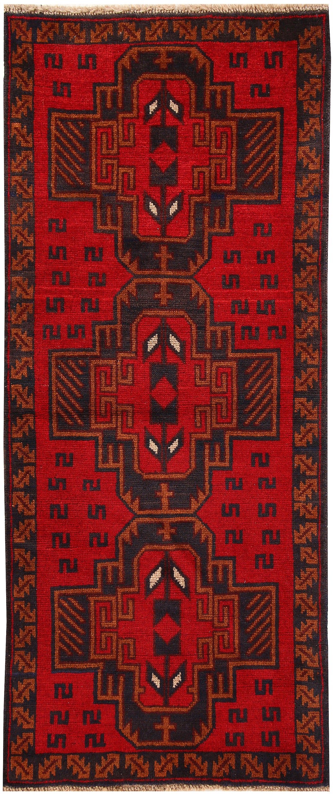 Firebrick Baluchi 2' 8 x 6' 6 - No. 62714 - ALRUG Rug Store