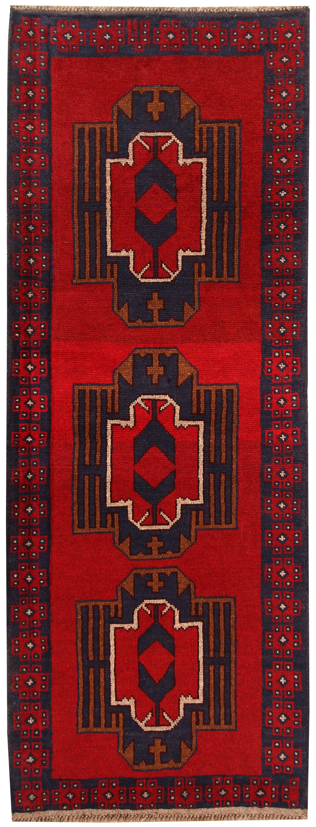 Firebrick Baluchi 2' 6 x 6' 9 - No. 62755 - ALRUG Rug Store