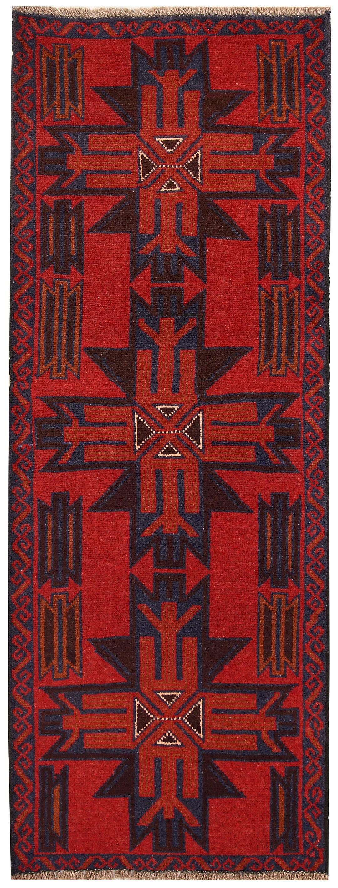 Firebrick Baluchi 2' 5 x 6' 5 - No. 62760 - ALRUG Rug Store