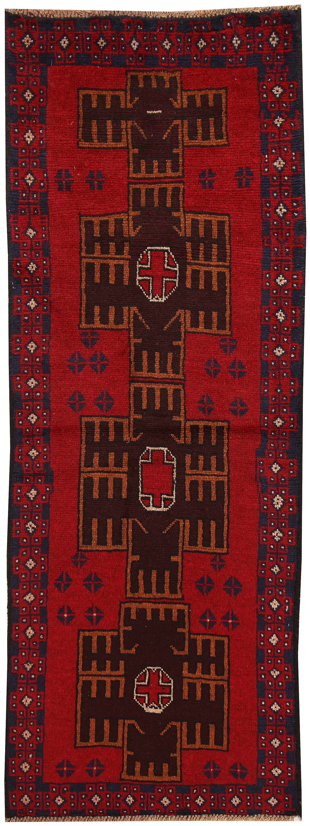Firebrick Baluchi 2' 4 x 6' 7 - No. 62763 - ALRUG Rug Store