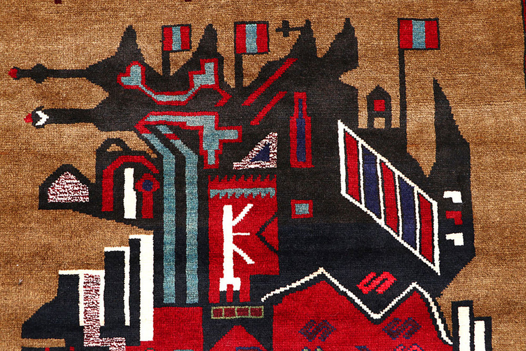 Saddle Brown Pictorial 4' 7 x 6' 3 - No. 62775