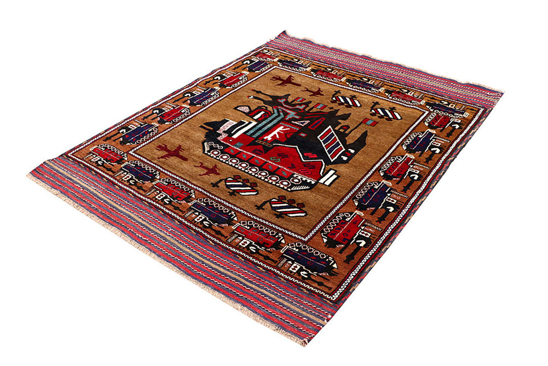 Saddle Brown Pictorial 4' 7 x 6' 3 - No. 62775