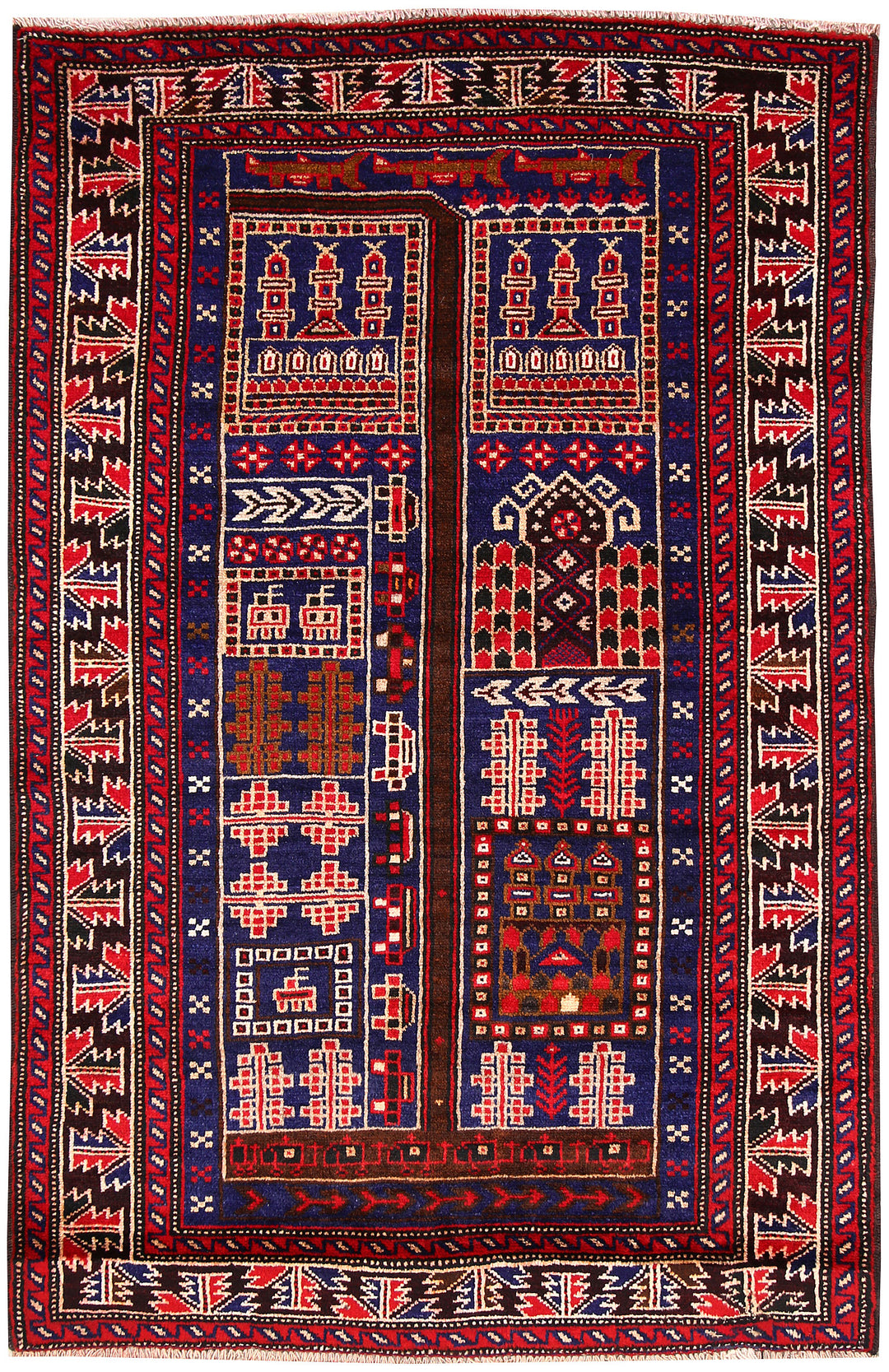Navy Pictorial 3' 7 x 5' 7 - No. 62786 - ALRUG Rug Store