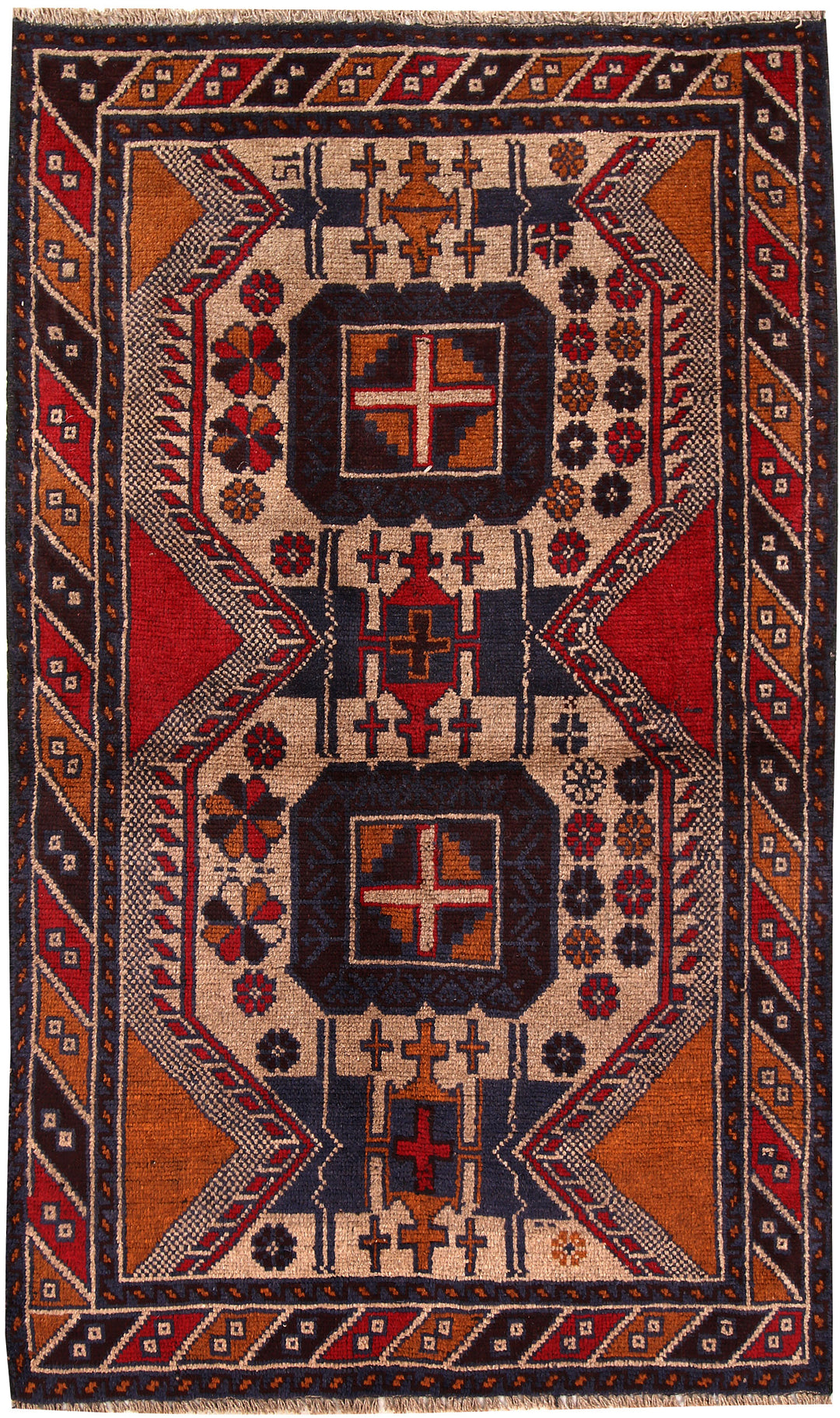 Bisque Baluchi 3' 6 x 6' - No. 62793 - ALRUG Rug Store